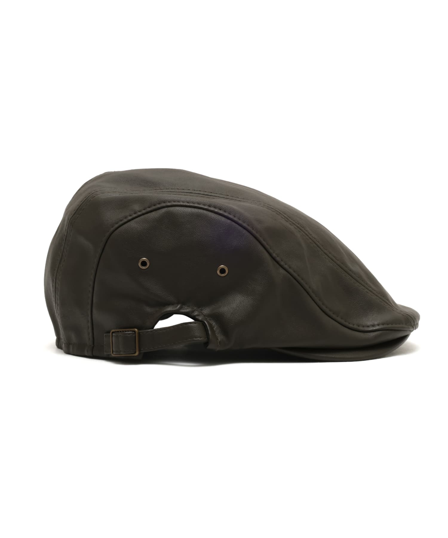 atmos pink Fake Leather Hunting Cap KHAKIの画像