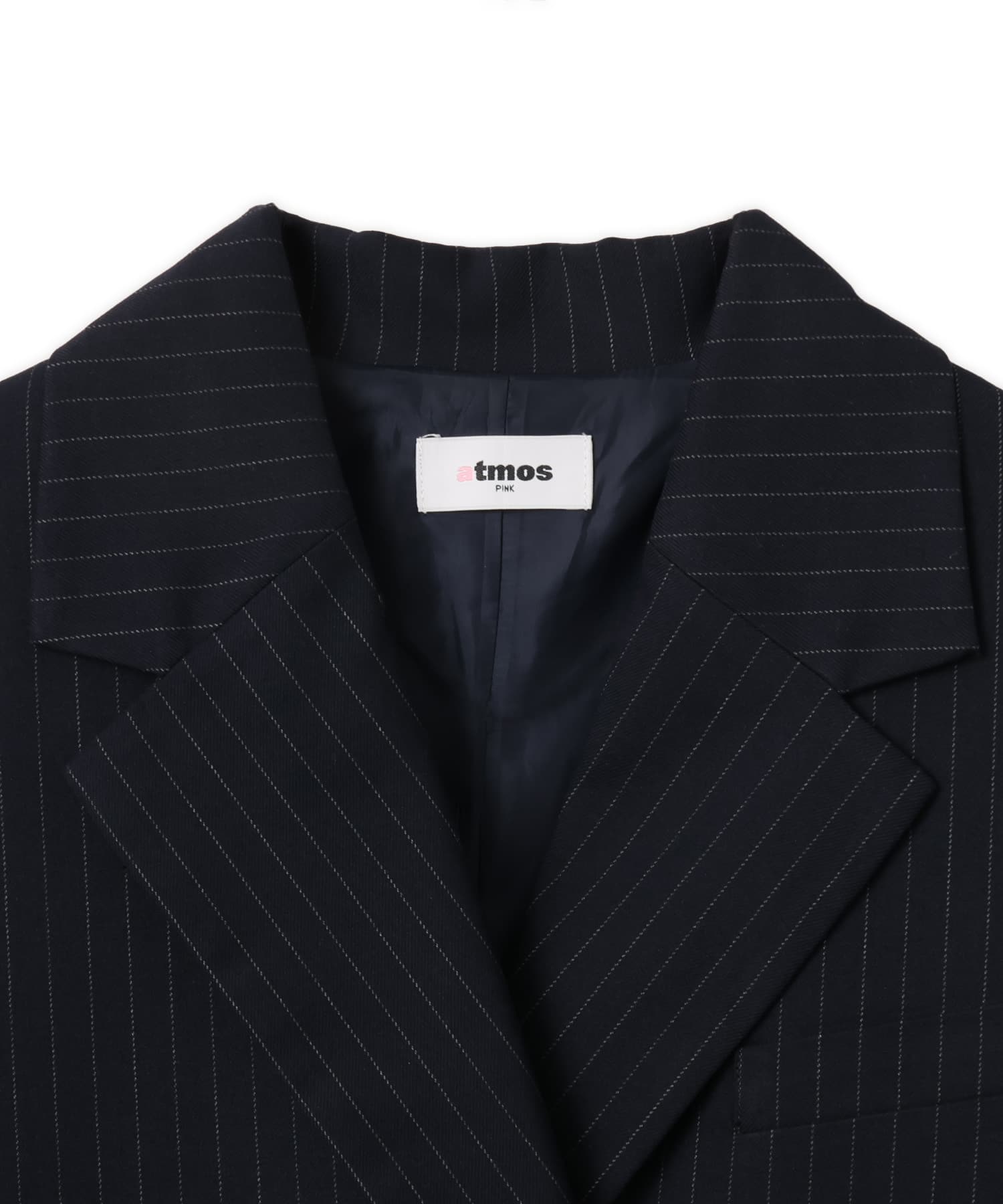 atmos pink Stripe Jacket NAVYの画像