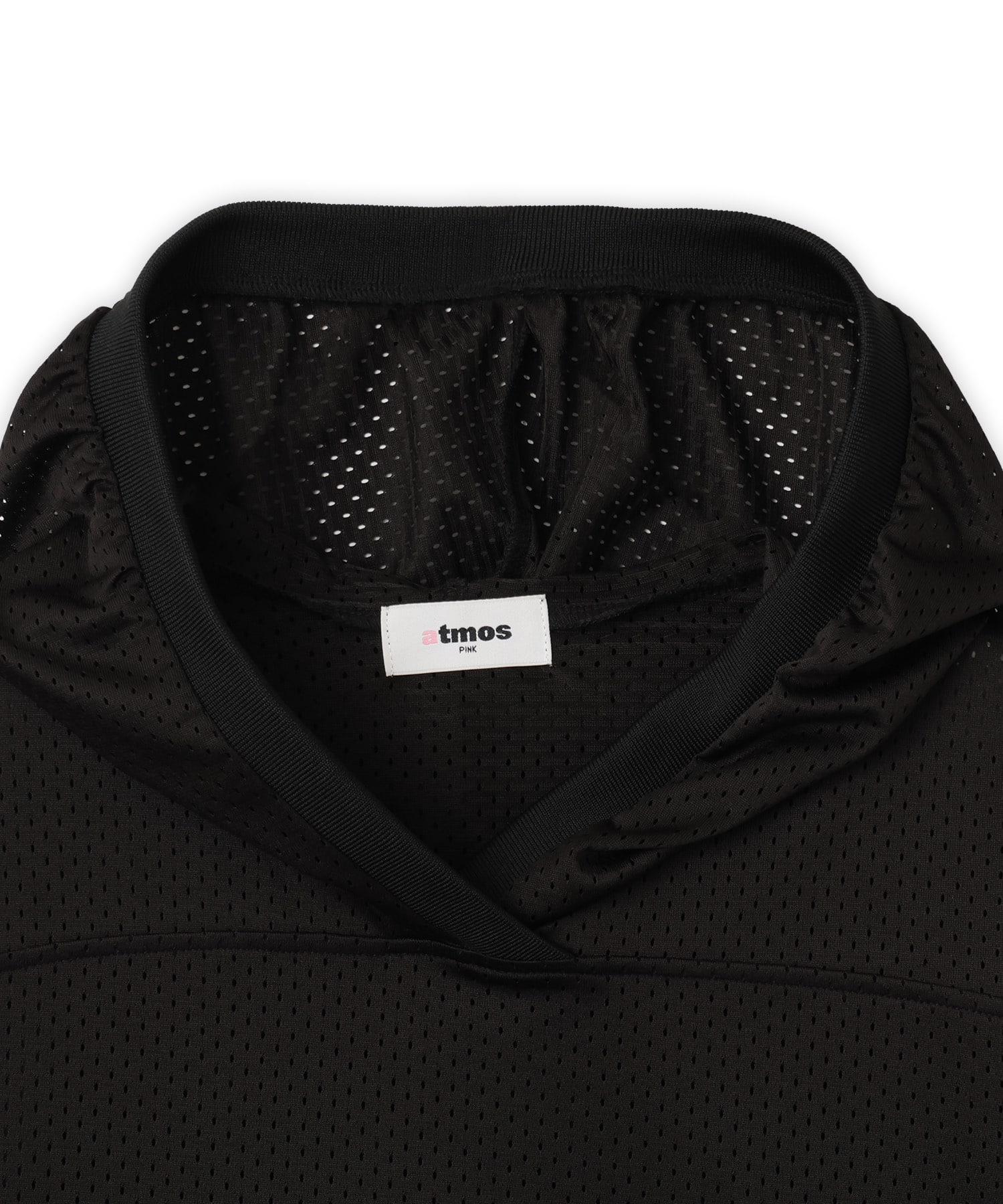 atmos pink Mesh LS Hoodie Tops BLACKの画像