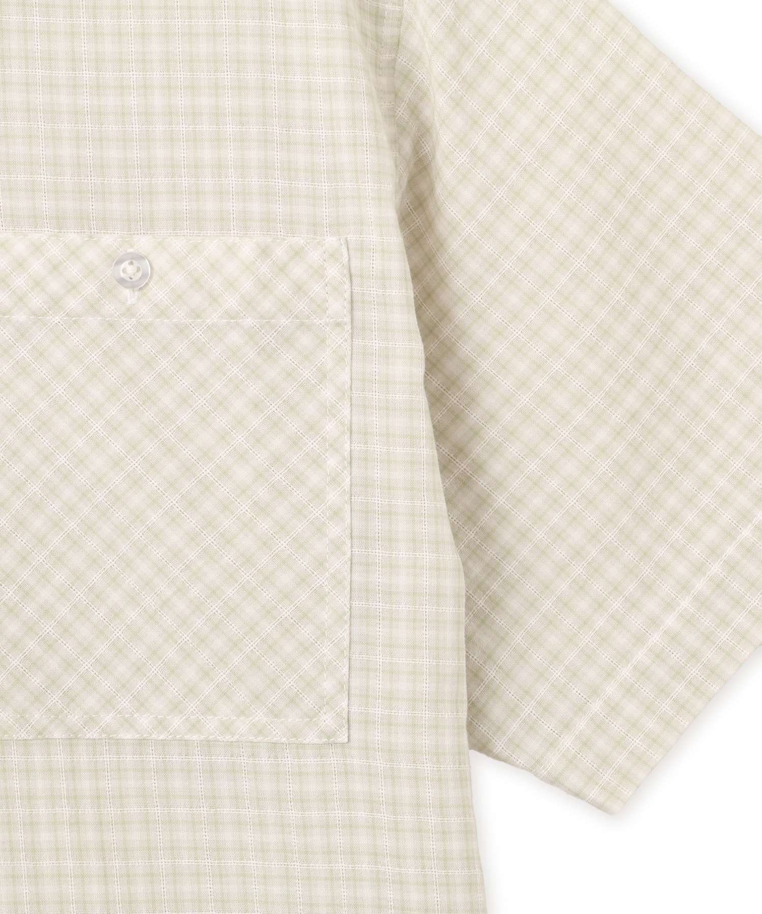 atmos pink Check Short Sleeve Shirt WHITEの画像