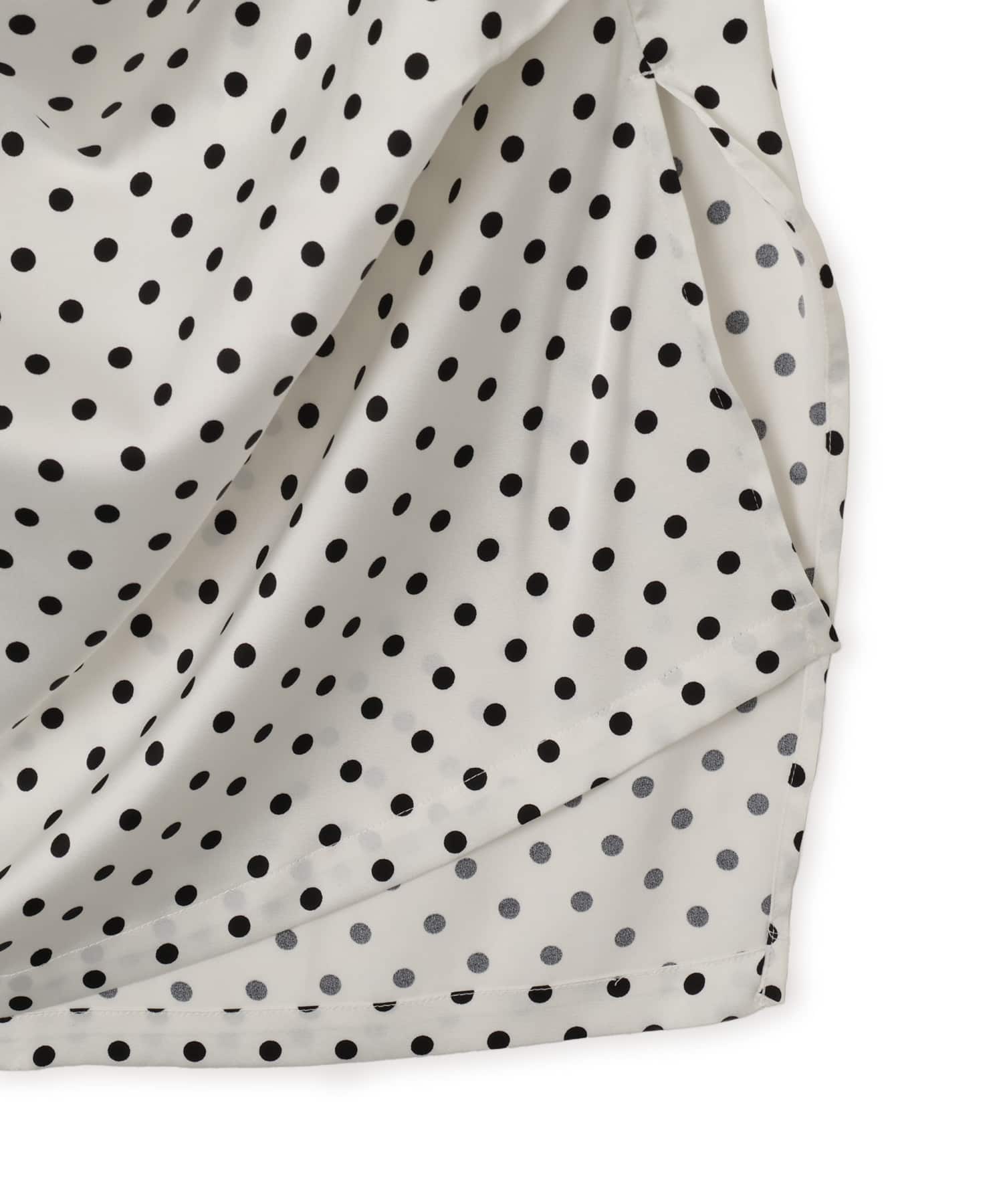 atmos pink Asymmetry Dot Skirt WHITEの画像