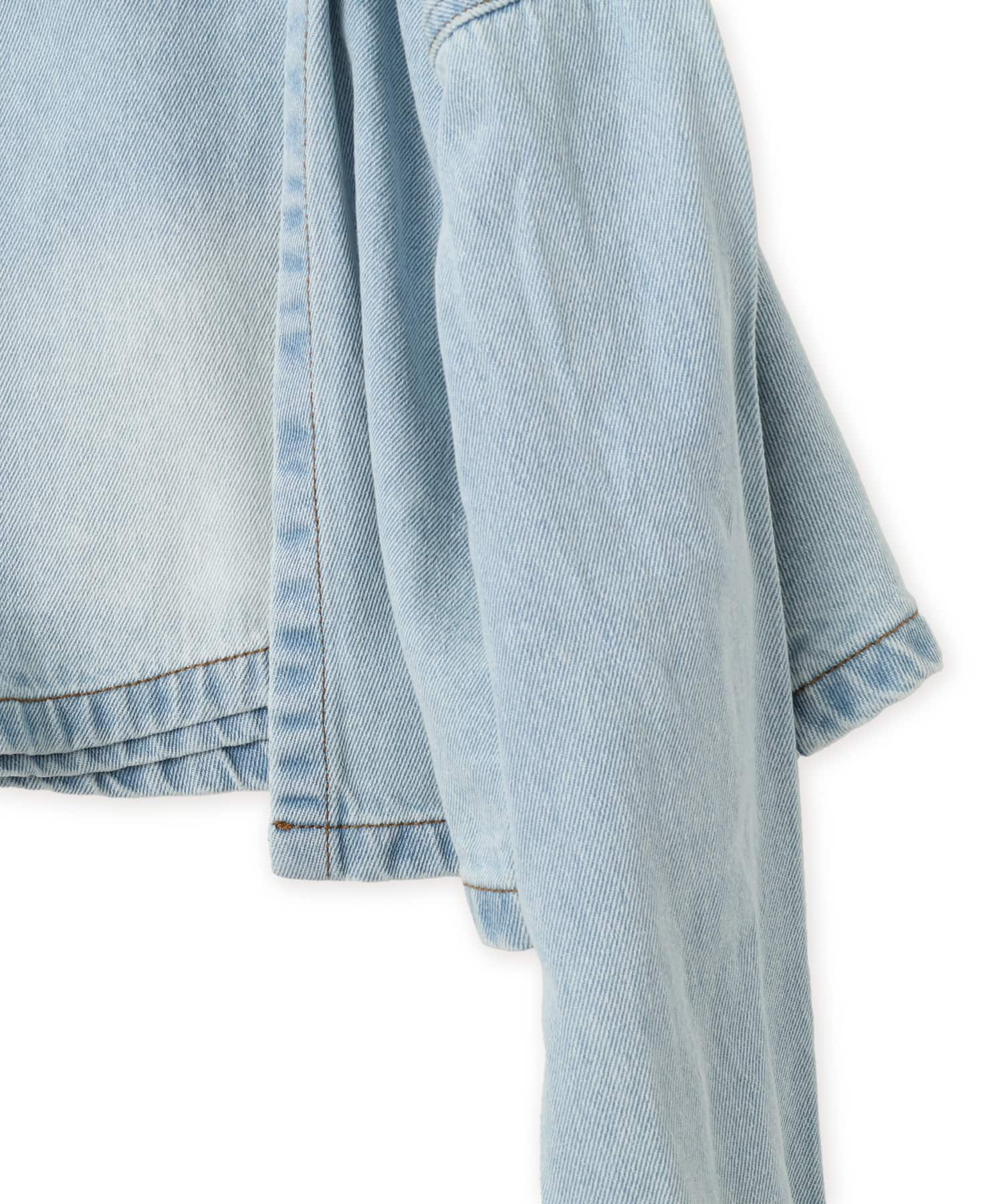 atmos pink Denim Wrap Short Pants BLUEの画像