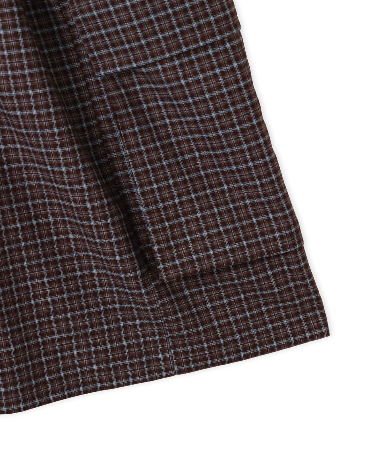 atmos pink Plaid Half Pants BROWNの画像