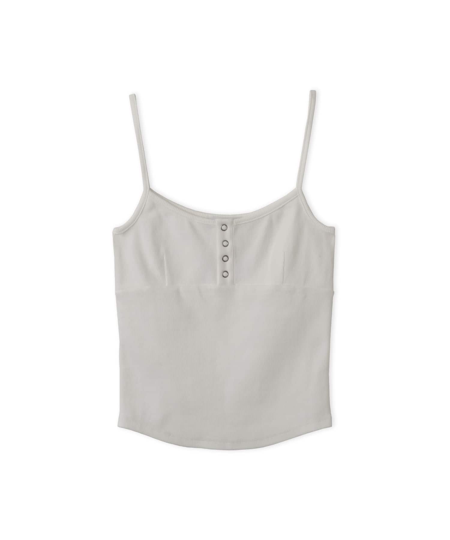 atmos pink Lace LS Top & Camisole Set WHITEの画像