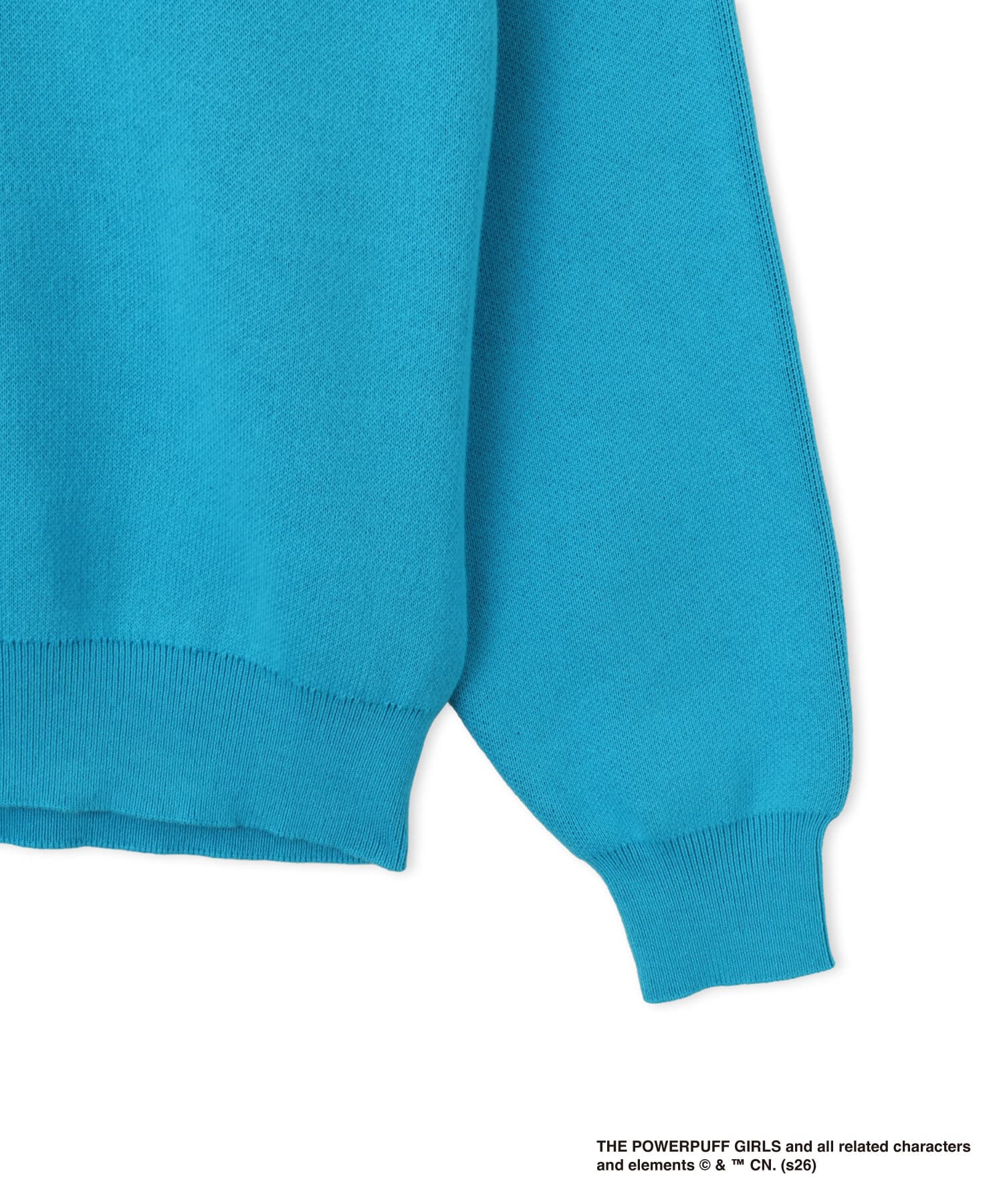 The Powerpuff Girls x atmos pink Character Sweater BLUEの画像