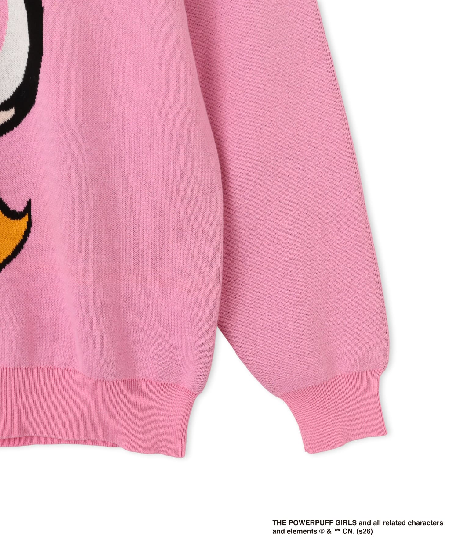 The Powerpuff Girls x atmos pink Character Sweater REDの画像