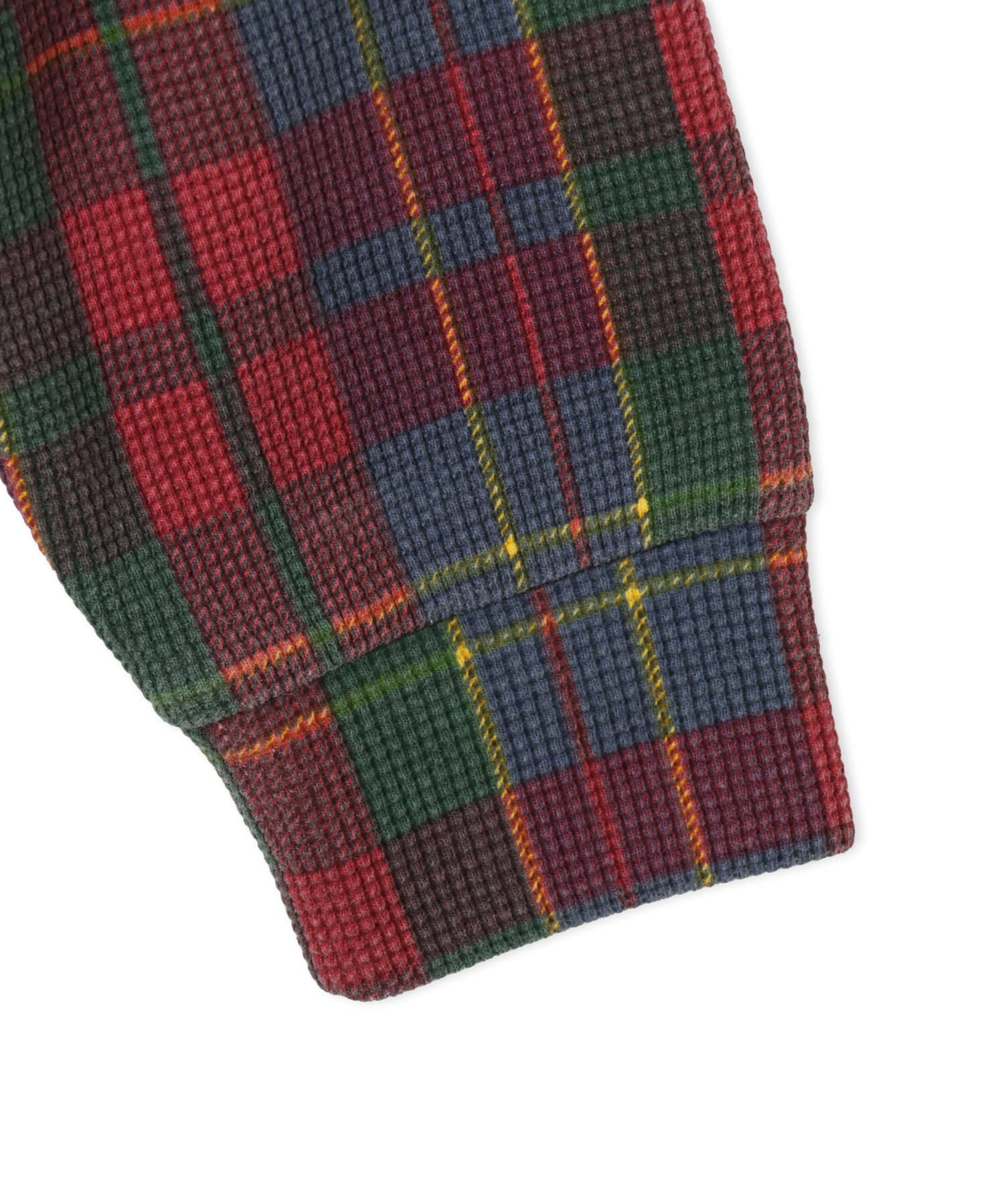 atmos pink Plaid Thermal Hoodie REDの画像
