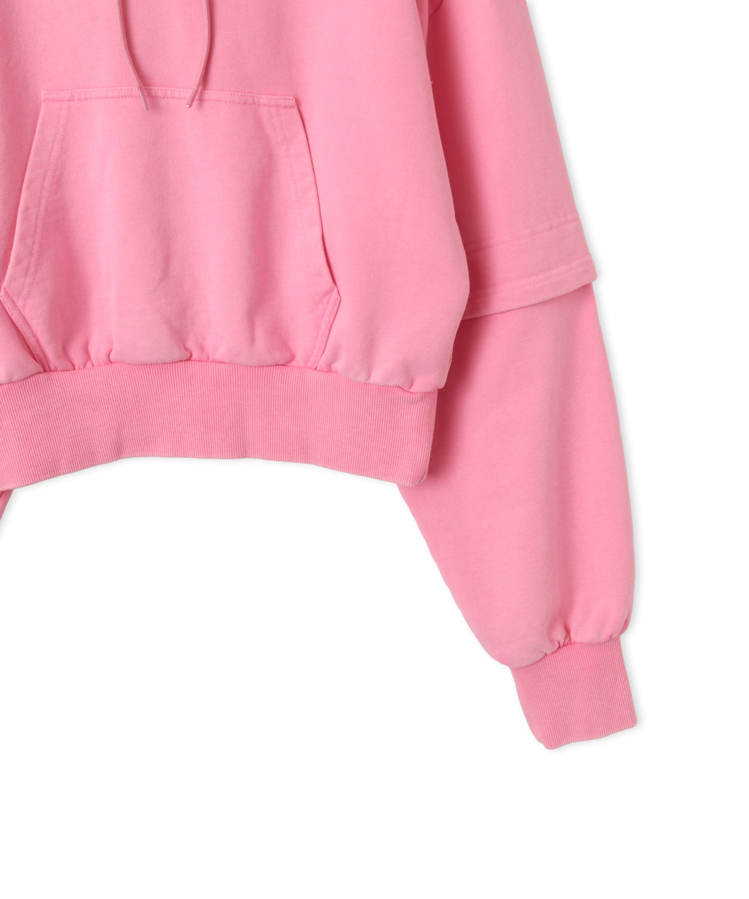 atmos pink Layered Sweat Hoodie PINKの画像