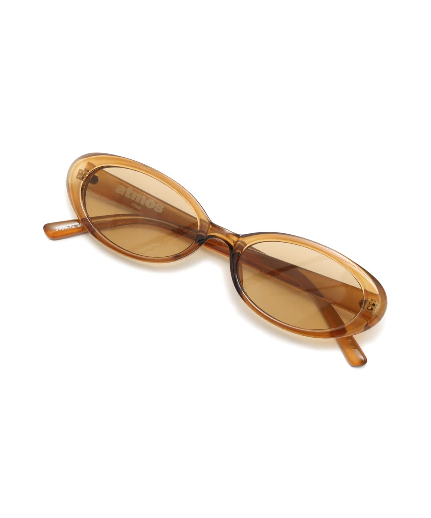 atmos pink Narrow Oval Sunglass BROWNの画像