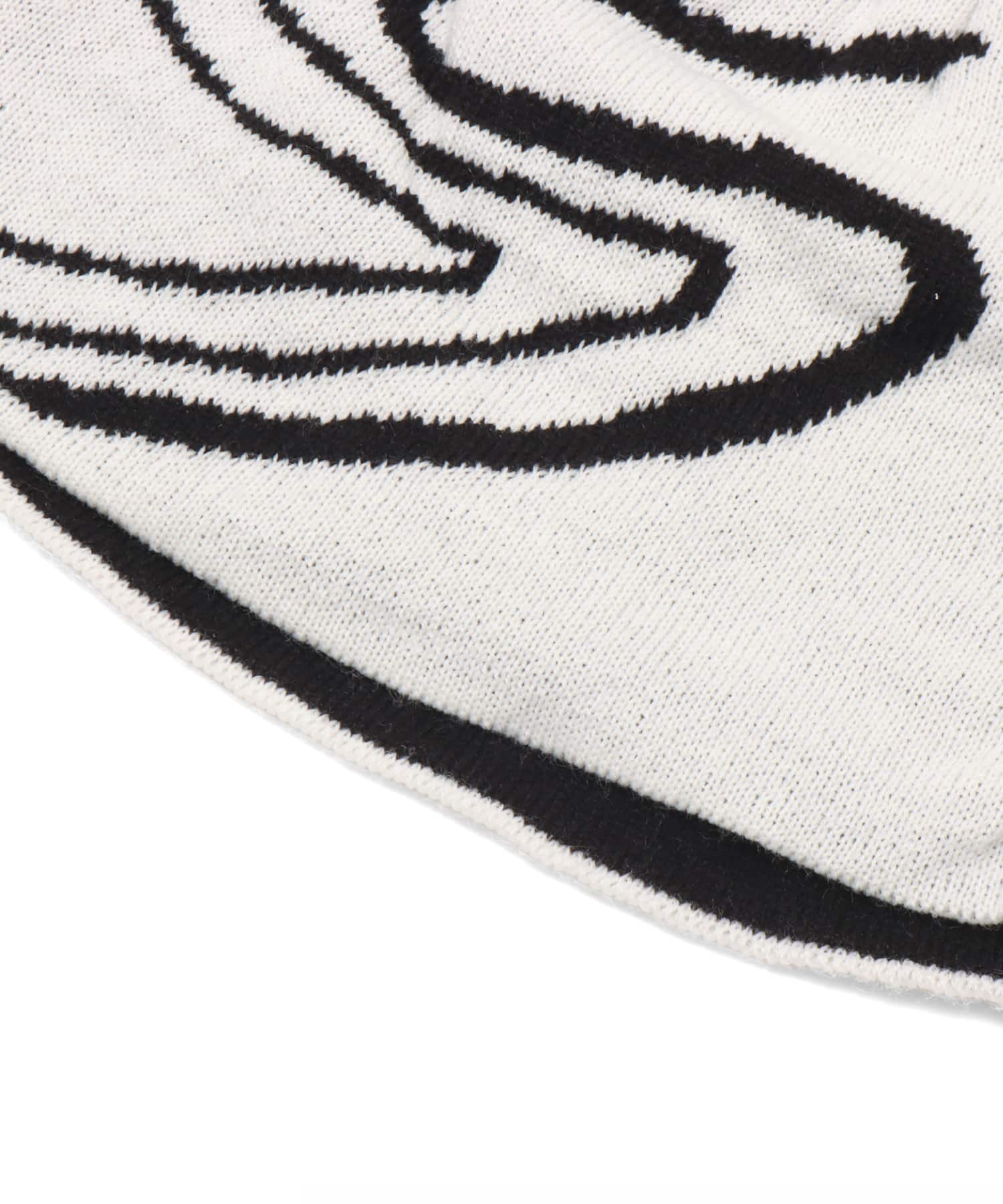 atmos pink Logo Beanie WHITEの画像