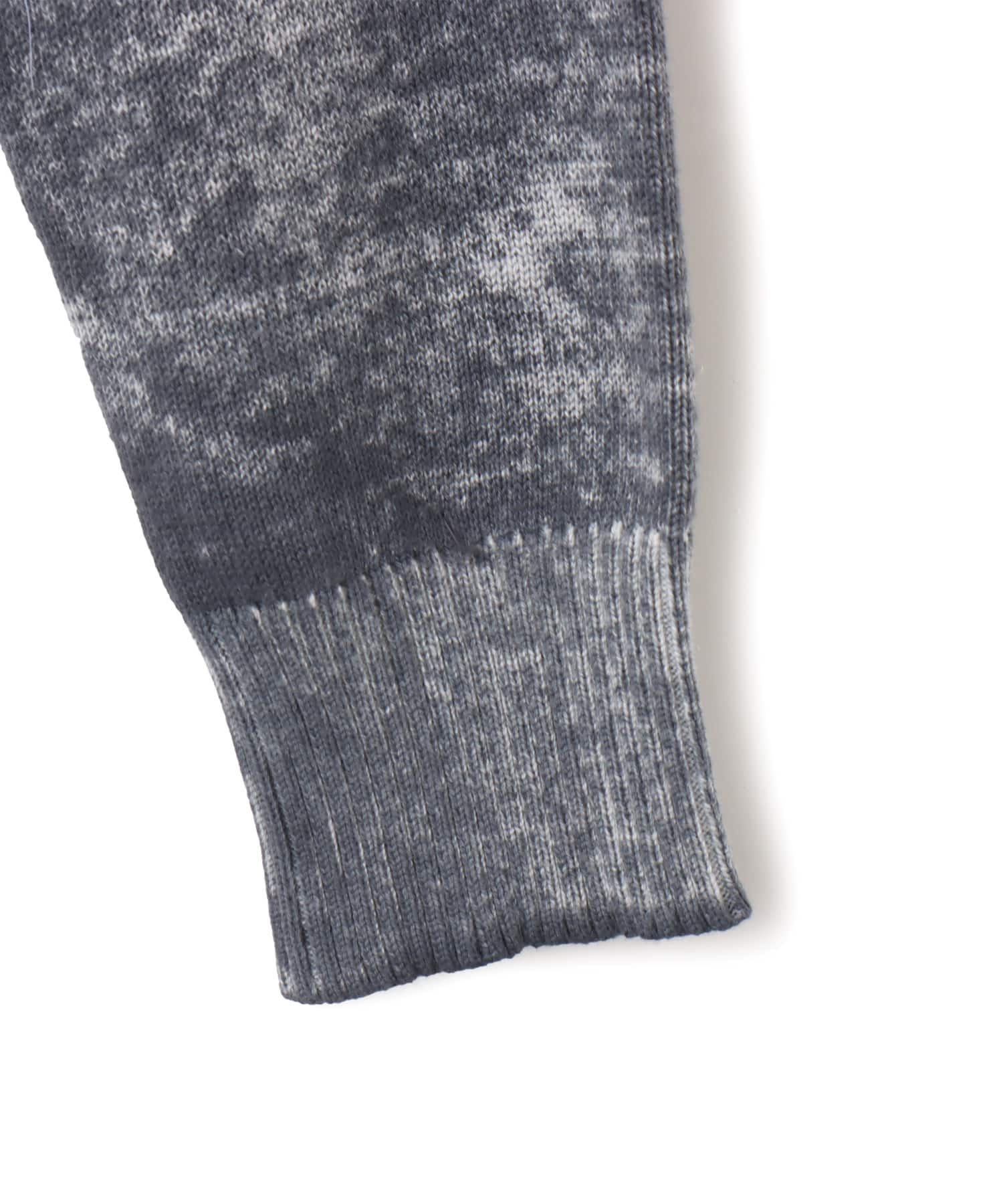 atmos pink Faded Coler Zip-up Cardigan CHARCOALの画像