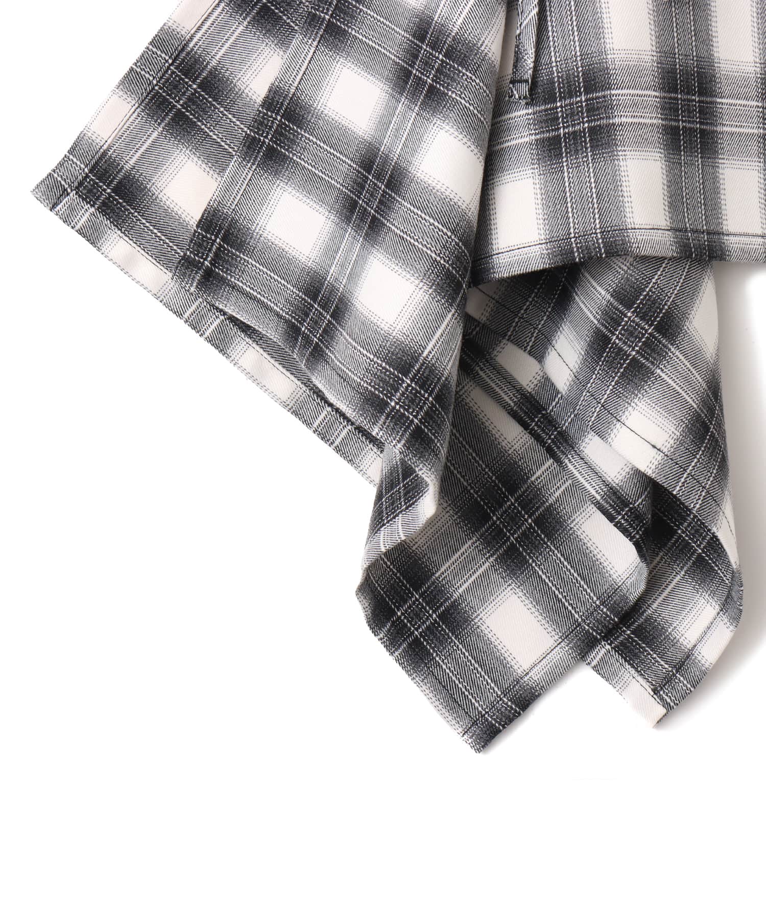 atmos pink Plaid Wrap Skirt BLACKの画像