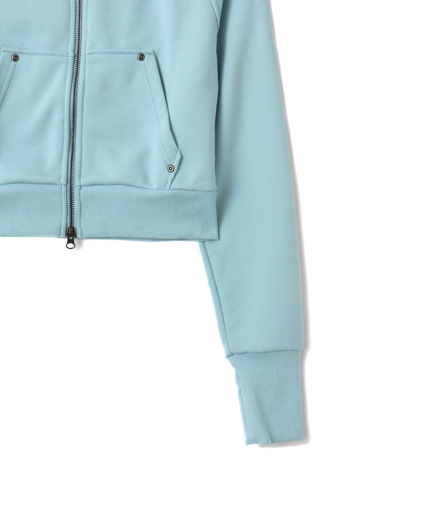 atmos pink Off-shoulder Sweat Zip-up BLUEの画像