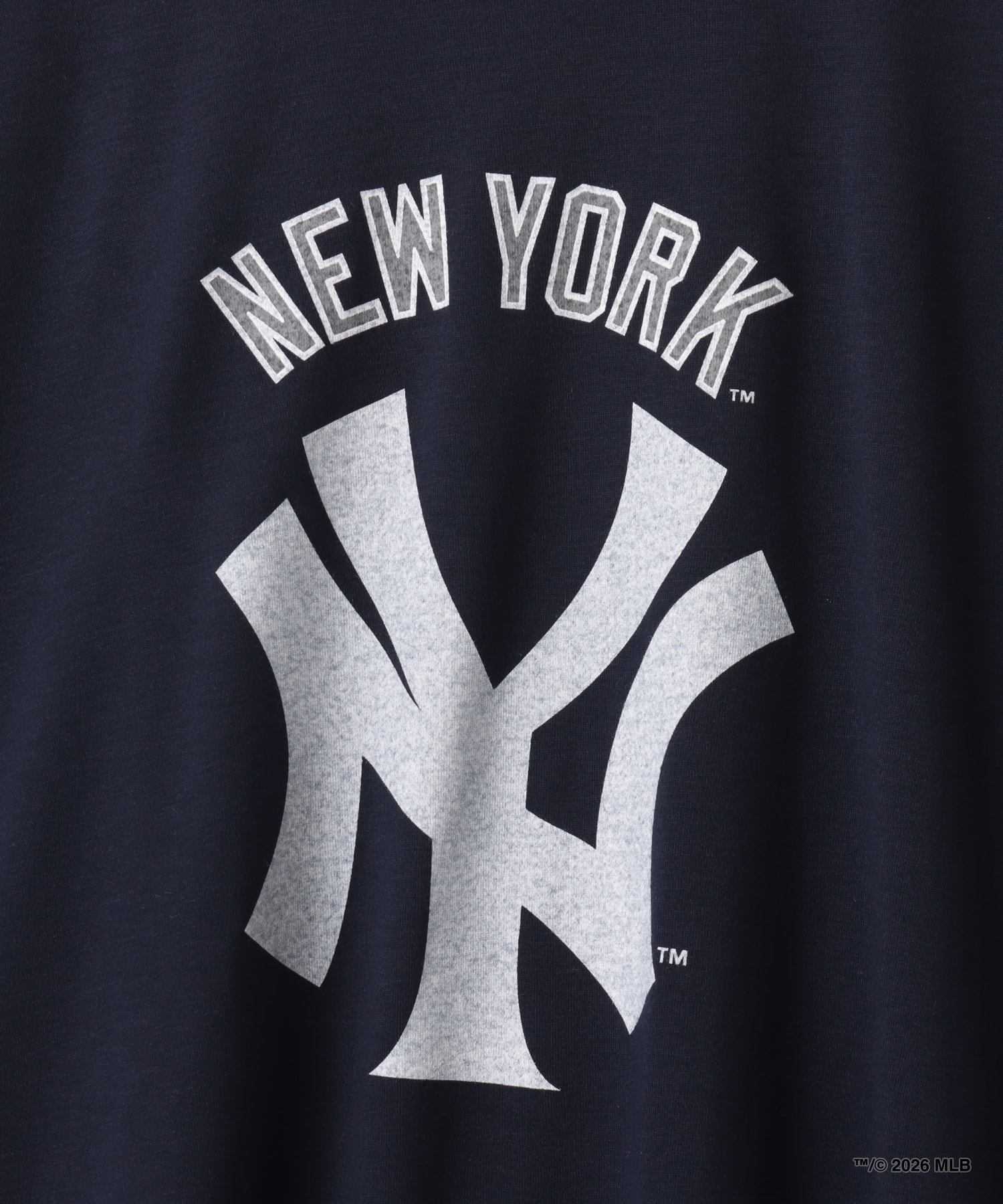 atmos pink x MLB Lace-up T-shirt NAVYの画像