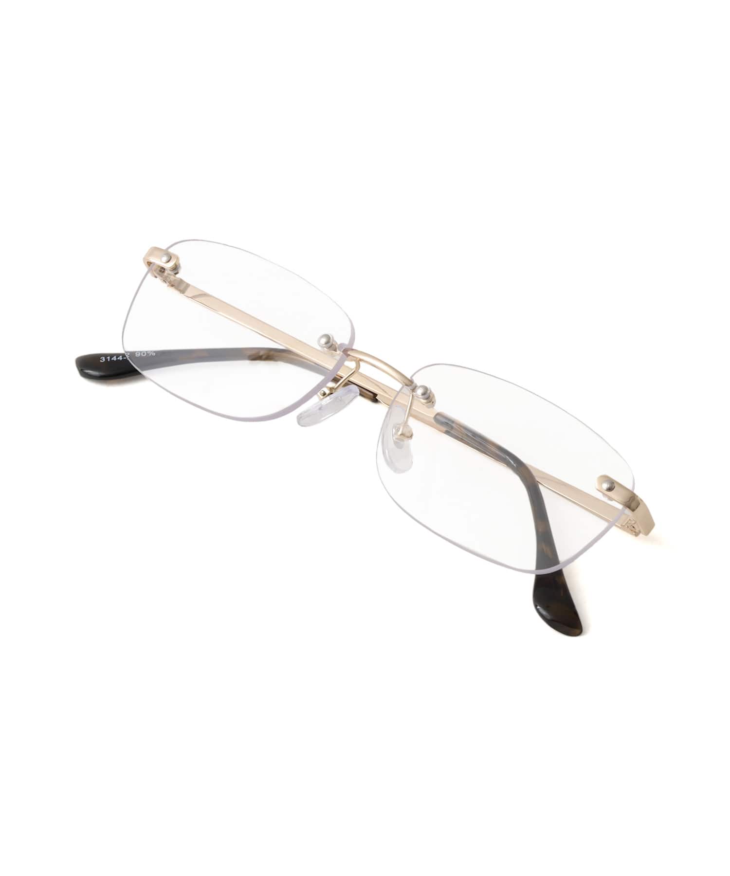 atmos pink Square Clear Glasses GOLDの画像