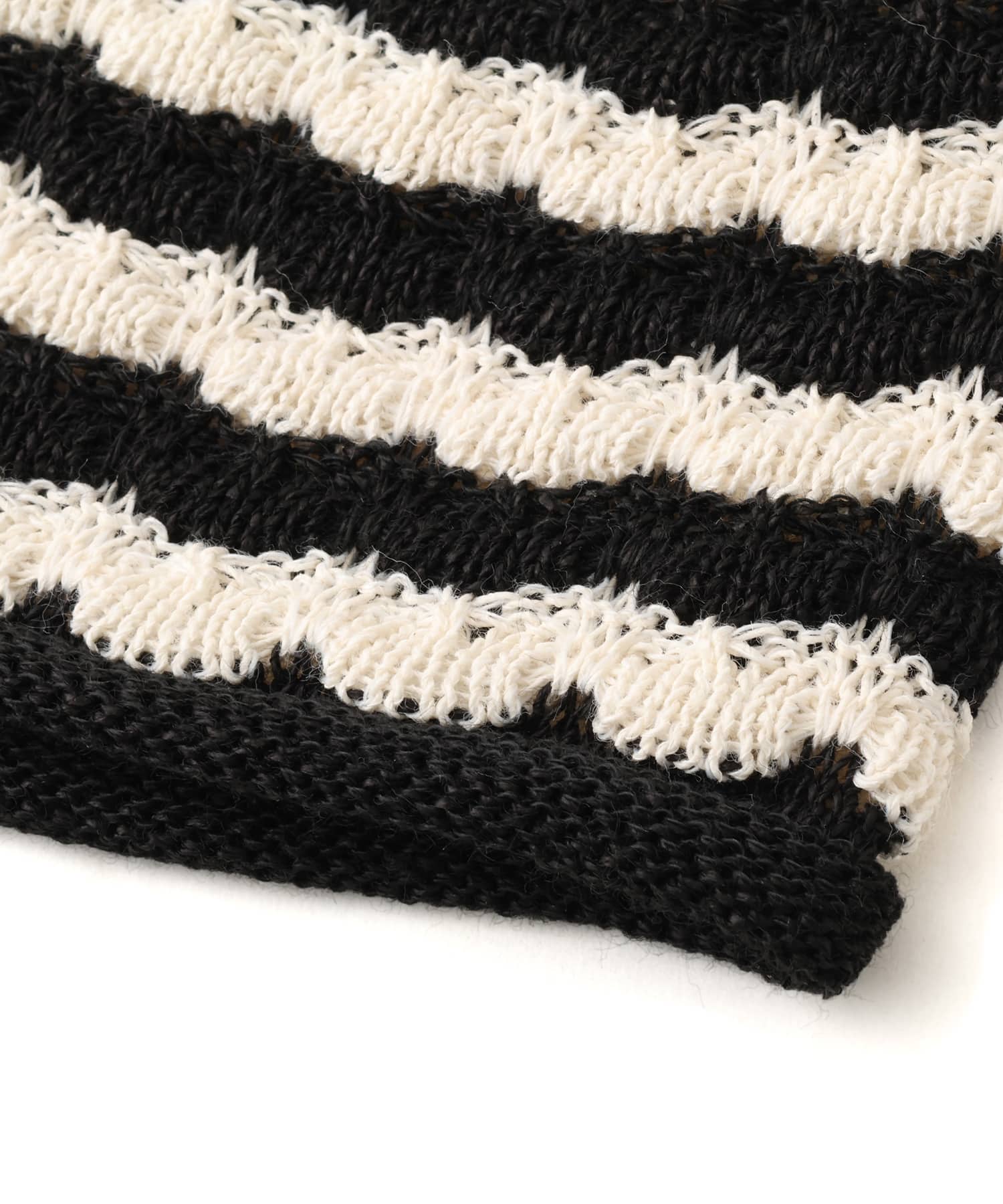 atmos pink Striped Summer Knit Hat BLACKの画像