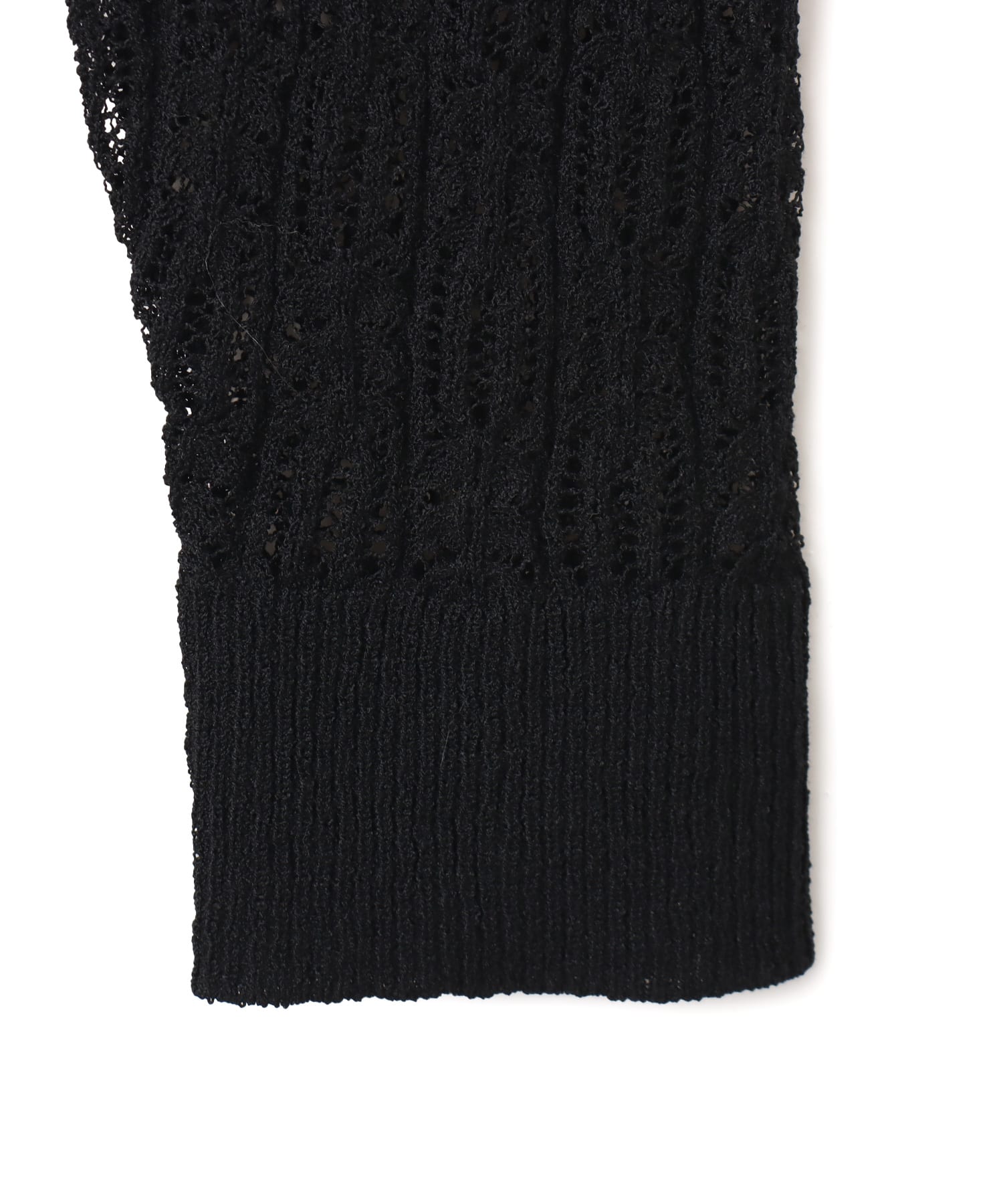 atmos pink See-Through Knit Cardigan BLACKの画像