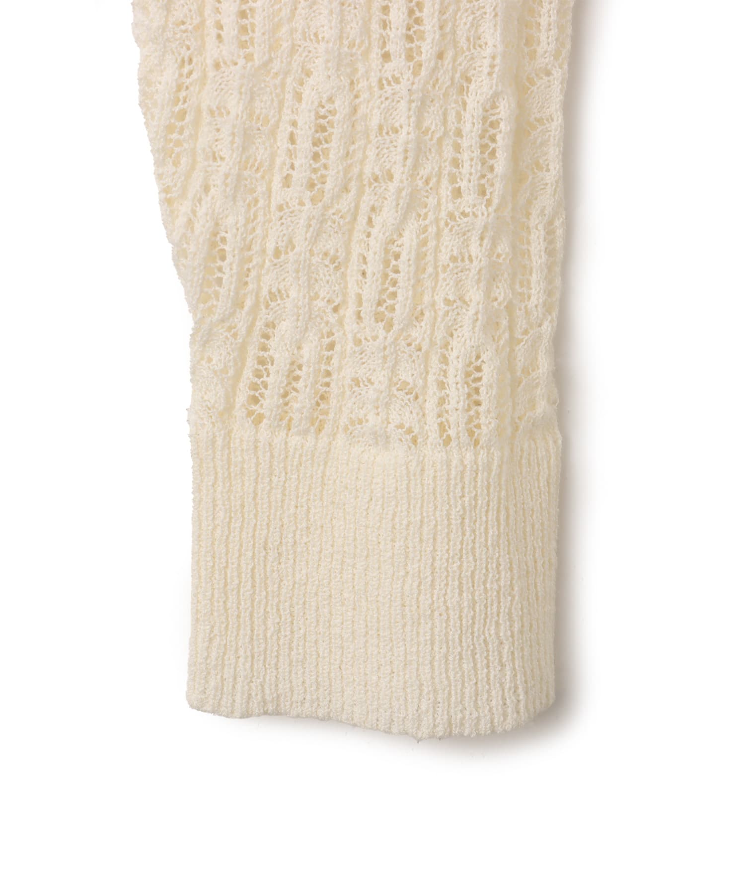 atmos pink See-Through Knit Cardigan WHITEの画像