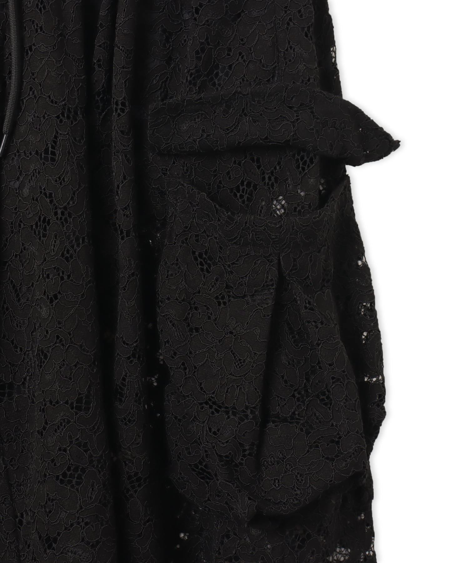 atmos pink Lace Cargo Pants BLACKの画像