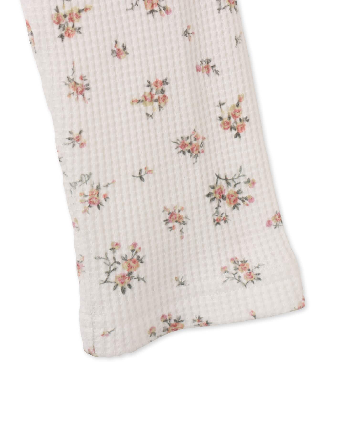 atmos pink Layered Print LS T-shirt WHITEの画像