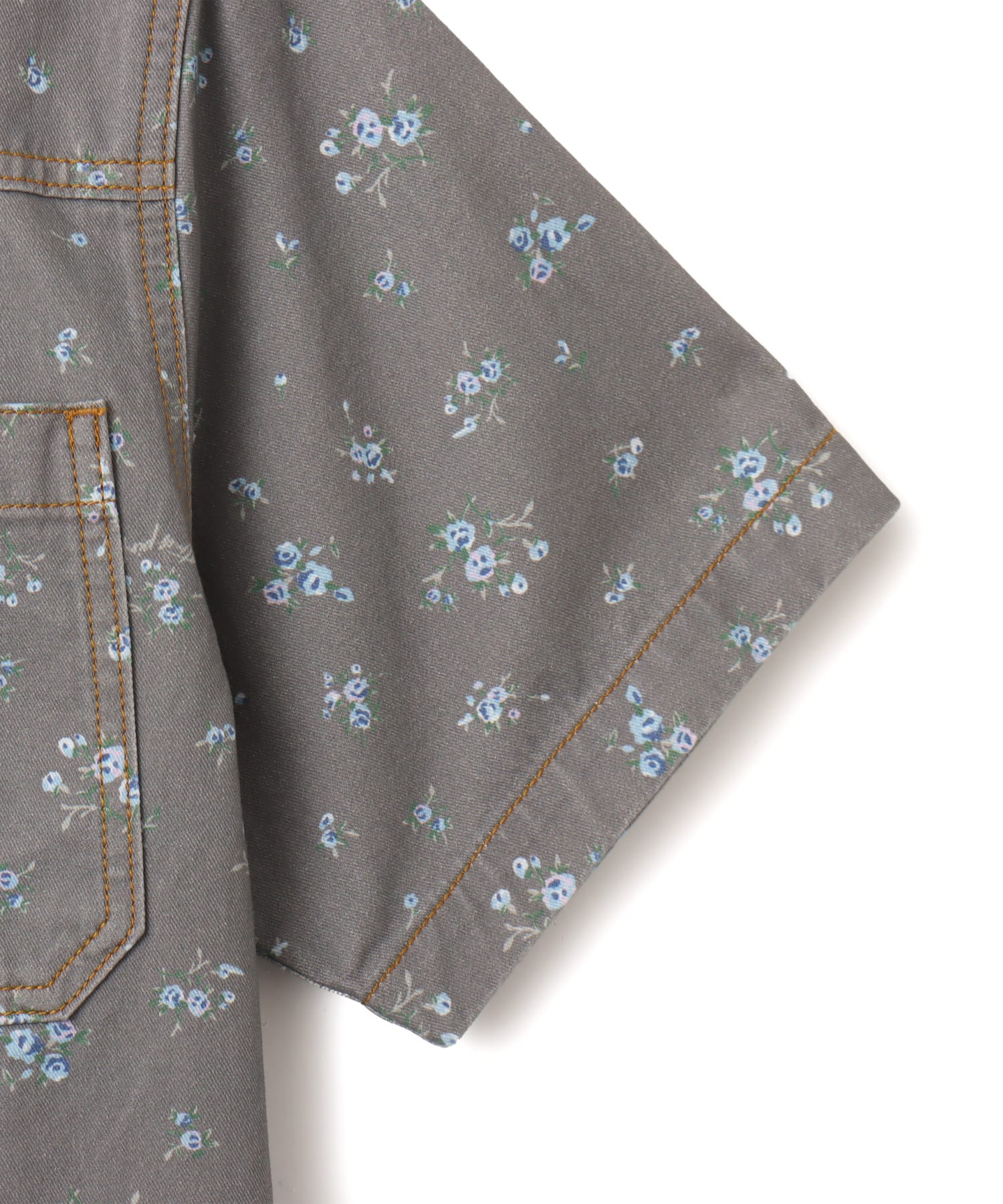 atmos pink Floral Work Shirt BLACKの画像