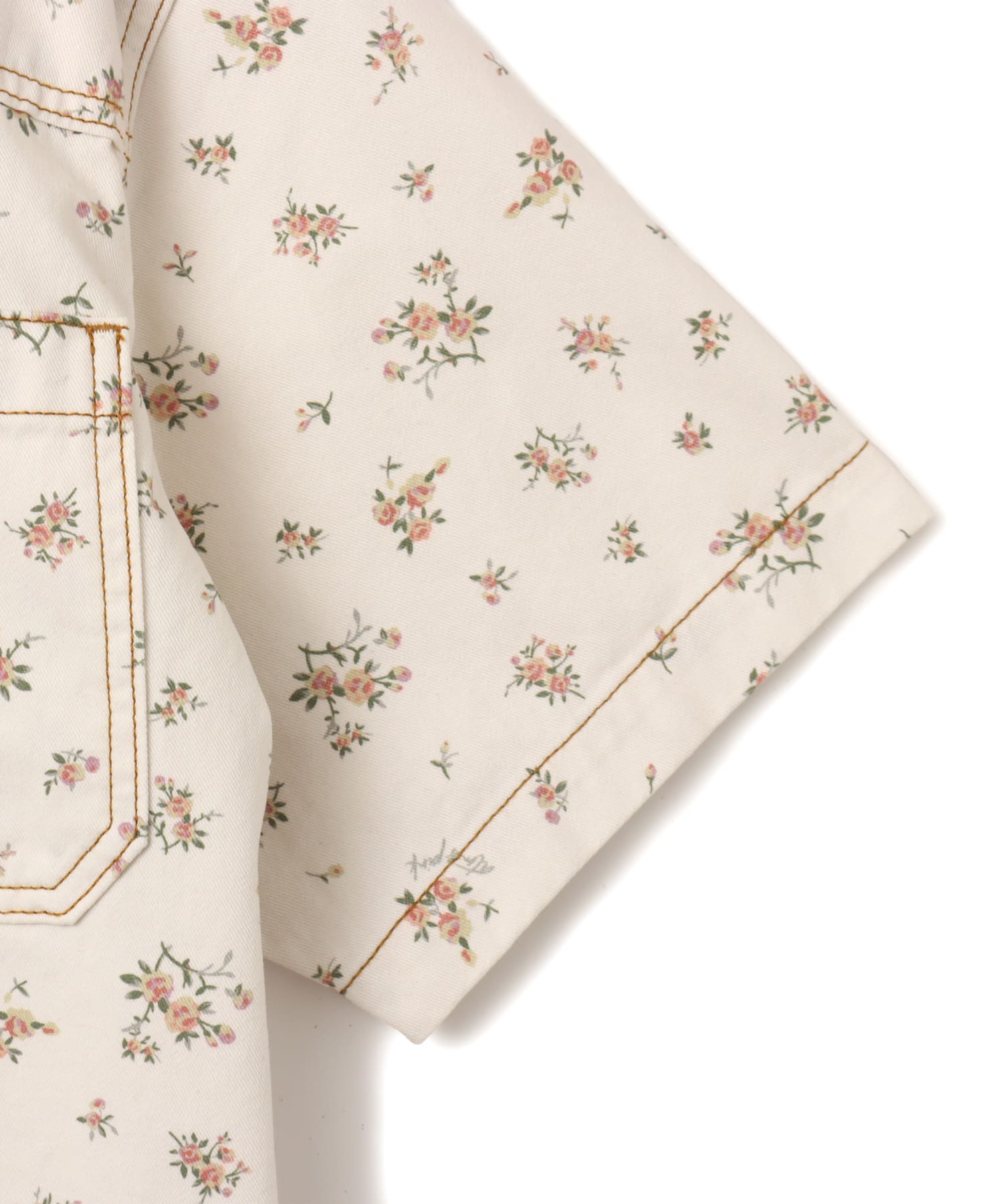 atmos pink Floral Work Shirt WHITEの画像