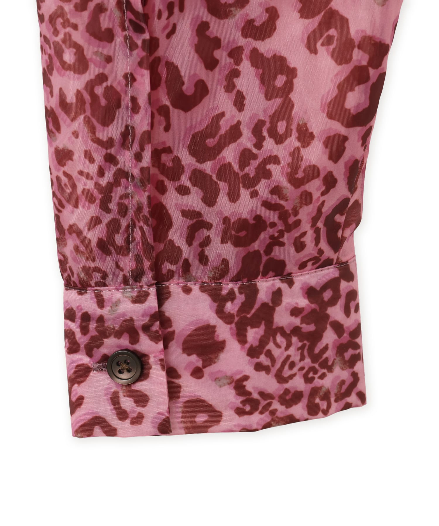 atmos pink Leopard Pattern Sheer Shirt  PINKの画像