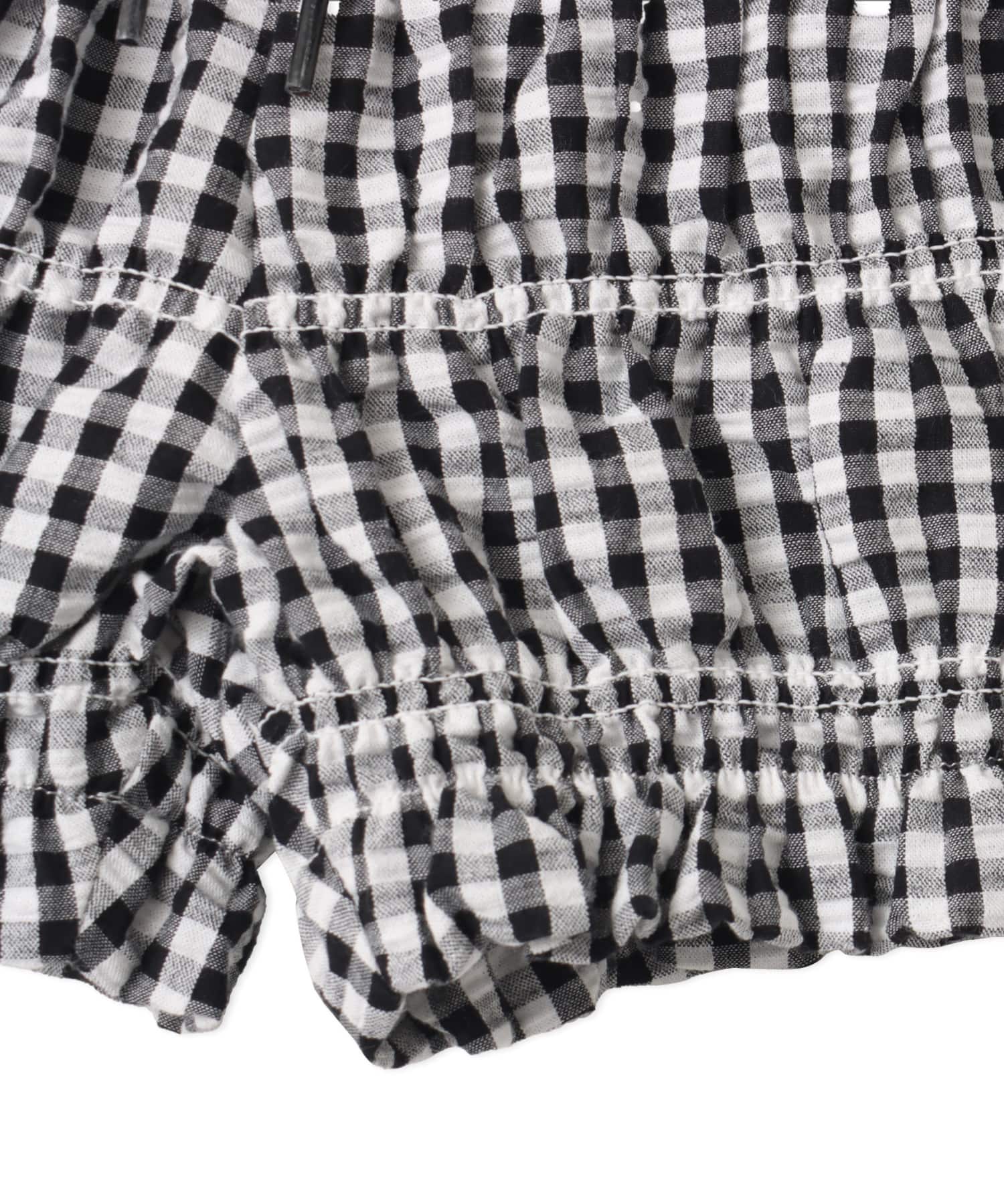 atmos pink Gingham Check Short Pants BLACKの画像