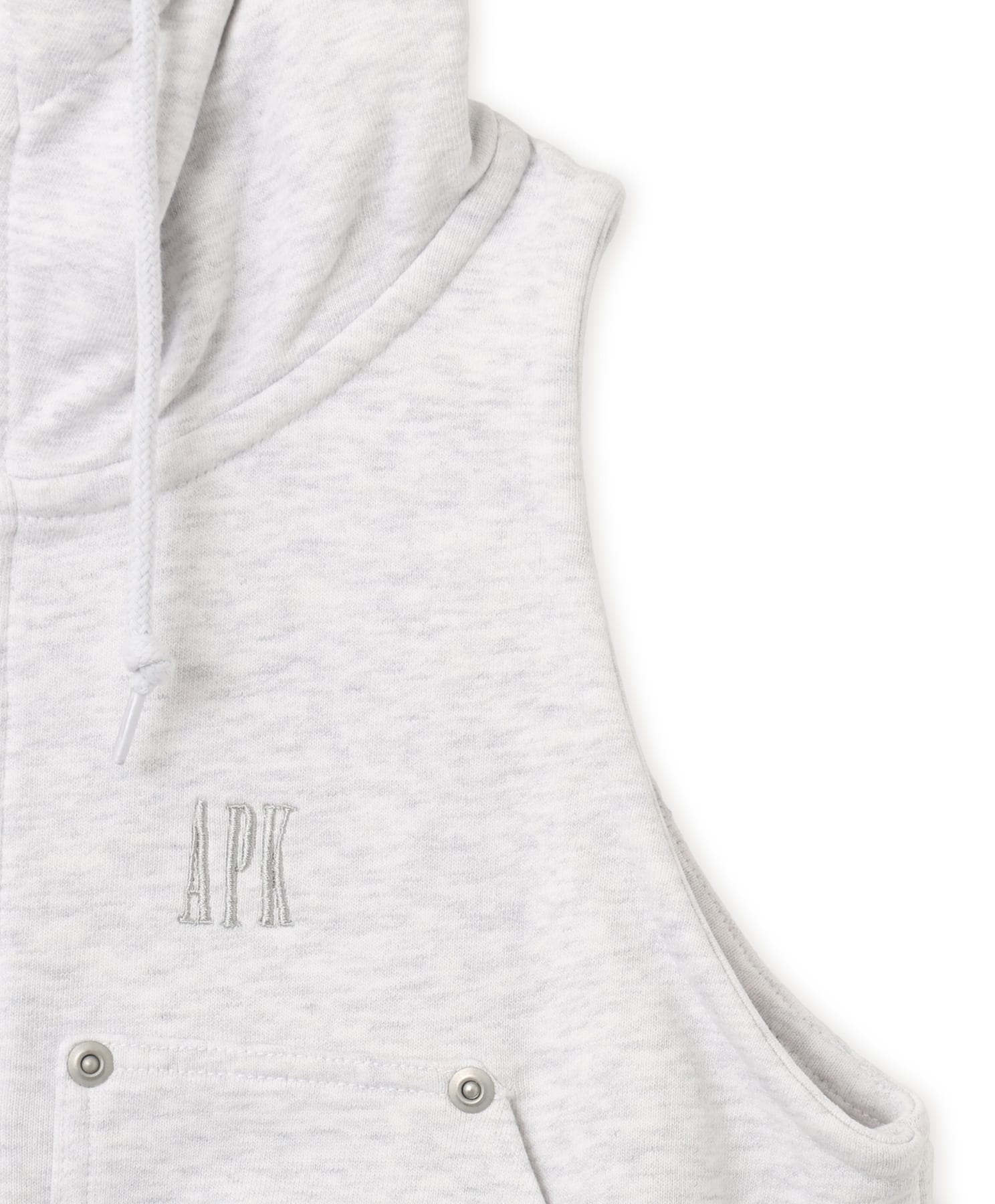 atmos pink No Sleeve Zip-up Hoodie GRAYの画像