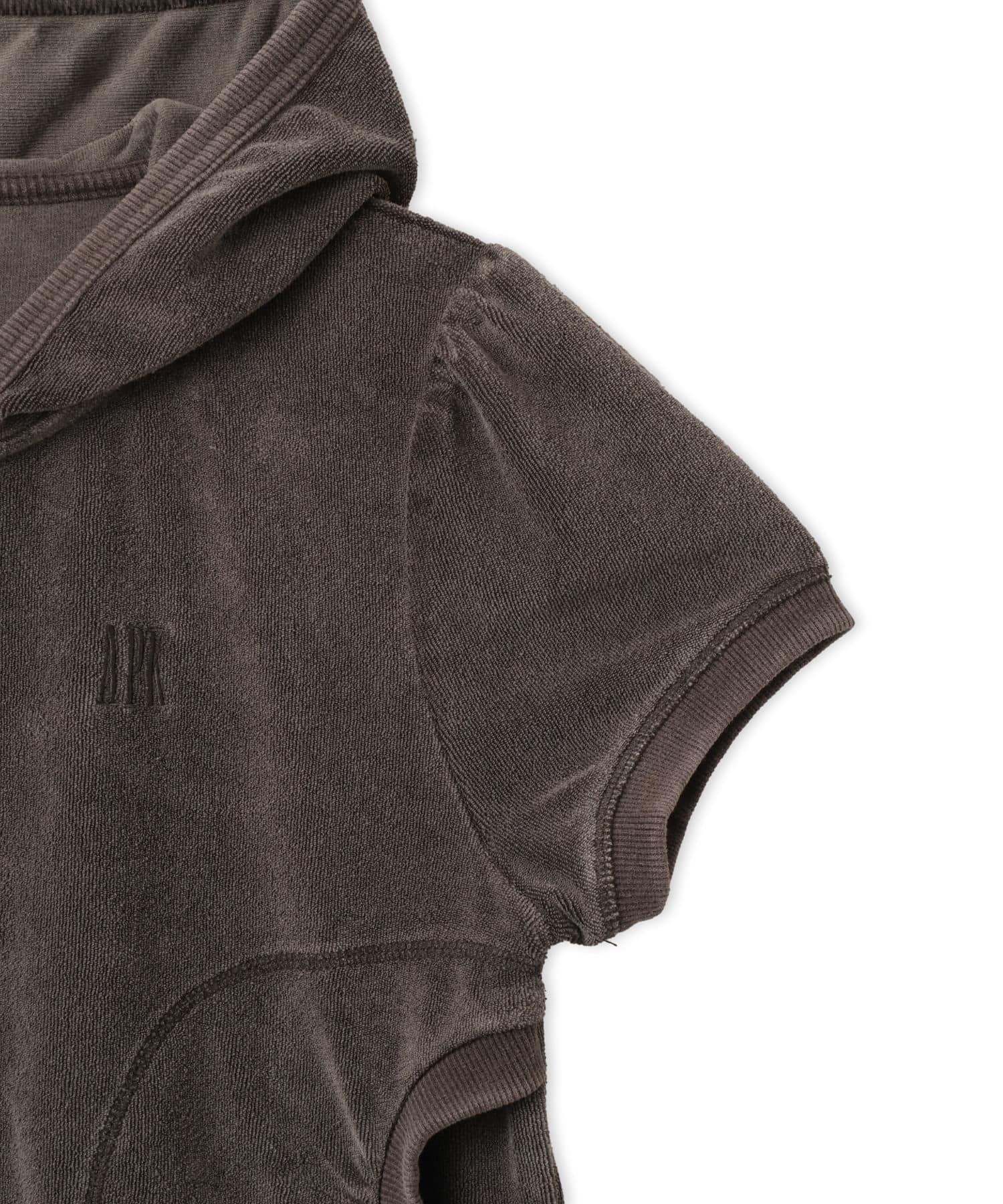 atmos pink Sweat Zip-up SS Hoodie BLACKの画像