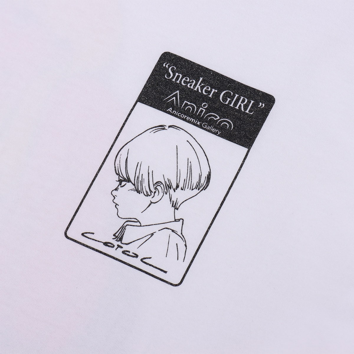 Anicoremix Gallery Sneaker GIRL TEE TYPE2 WHITE 21SP-Iの画像