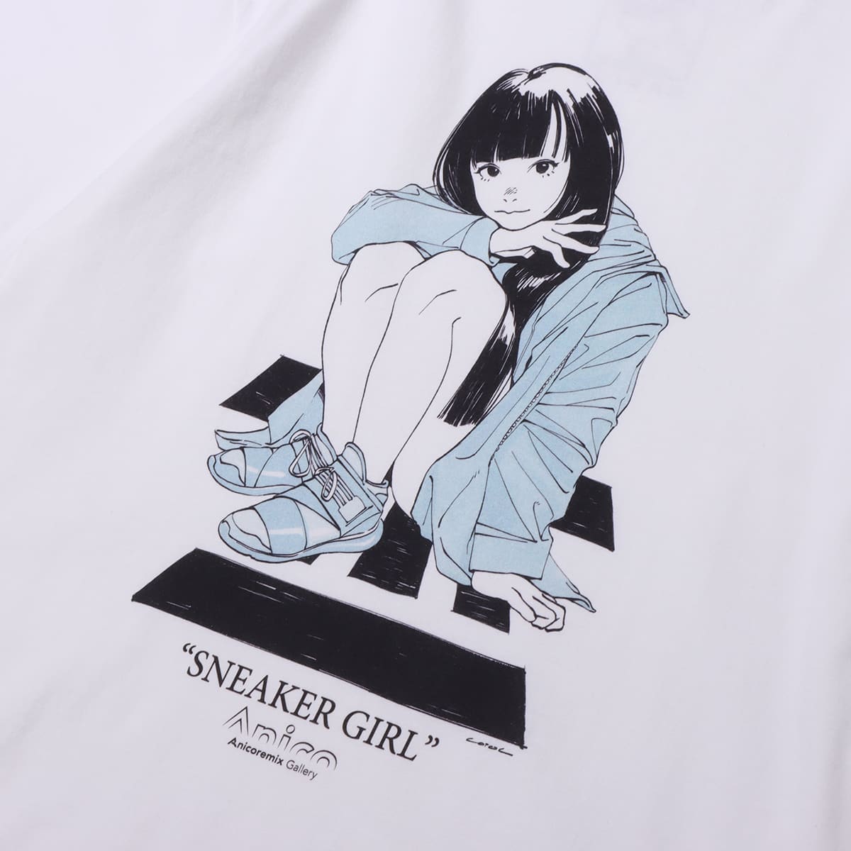 Anicoremix Gallery Sneaker GIRL TEE TYPE4 WHITE 21SP-Iの画像