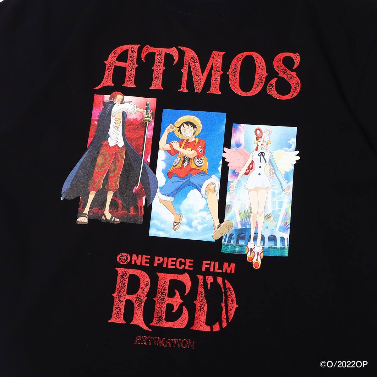 atmos OP FILM RED TEE ブラック 22FA-S