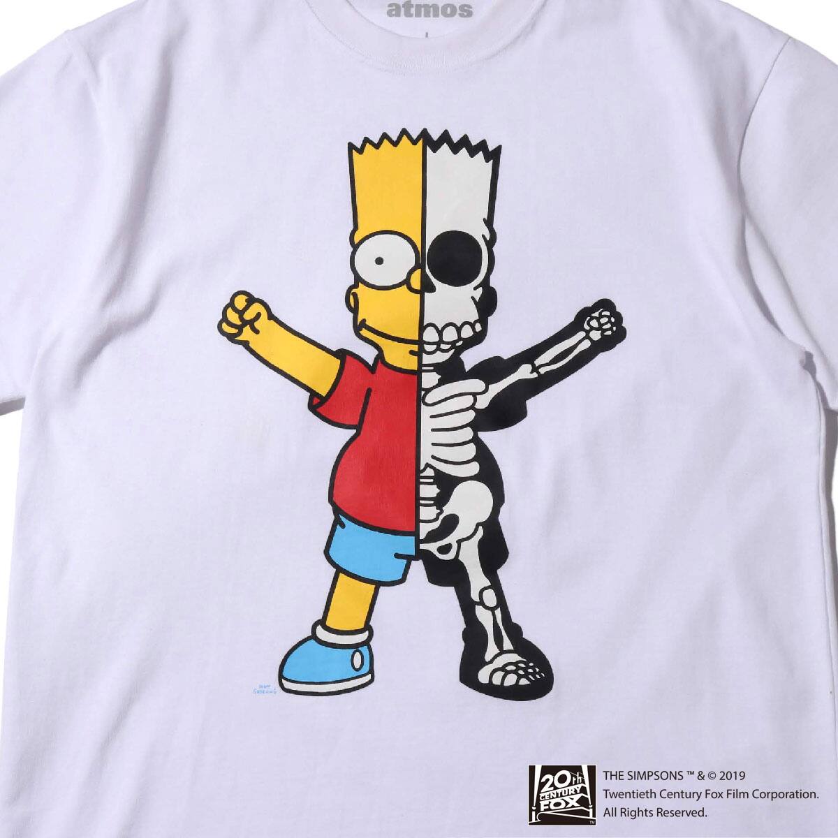 The Simpsons X Secret Base X Atmos Bart X Ray Tee White 19fa S