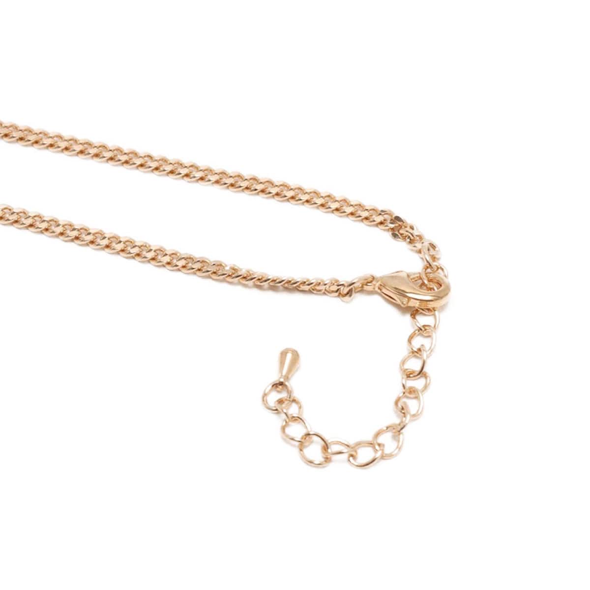 atmos pink ハートロゴネックレス GOLDの画像