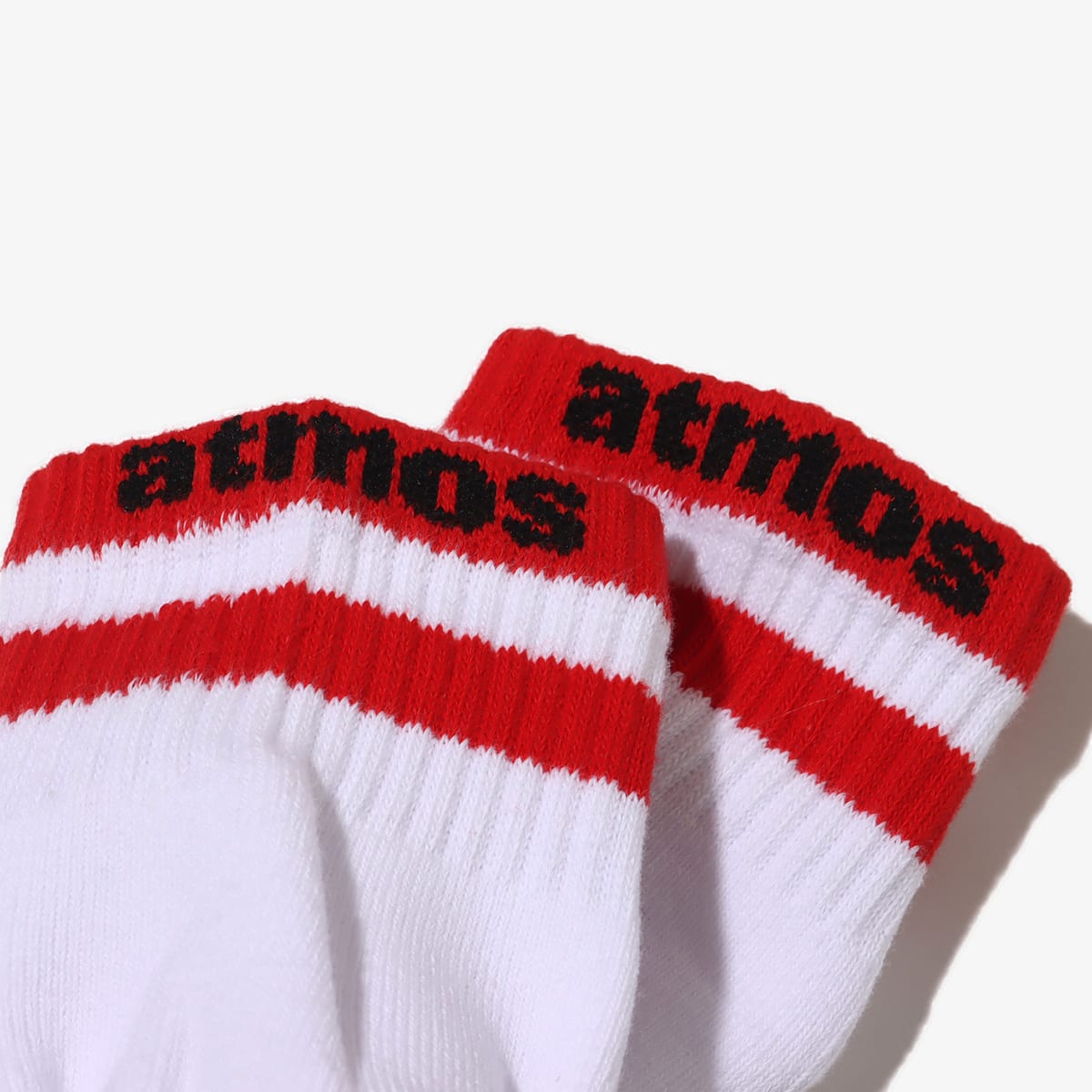 atmos QUARTER OG COLOR LINE SOCKS 2 RED/GRAYの画像