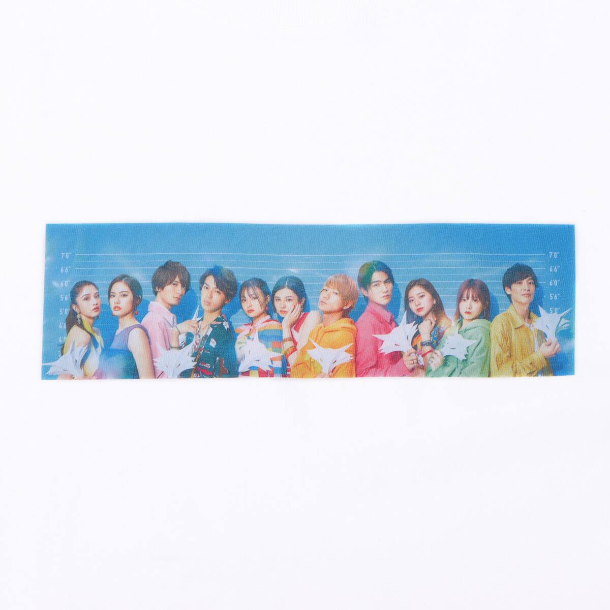 atmos pink 虹とオオカミには騙されない メンバーＴシャツ WHITEの画像