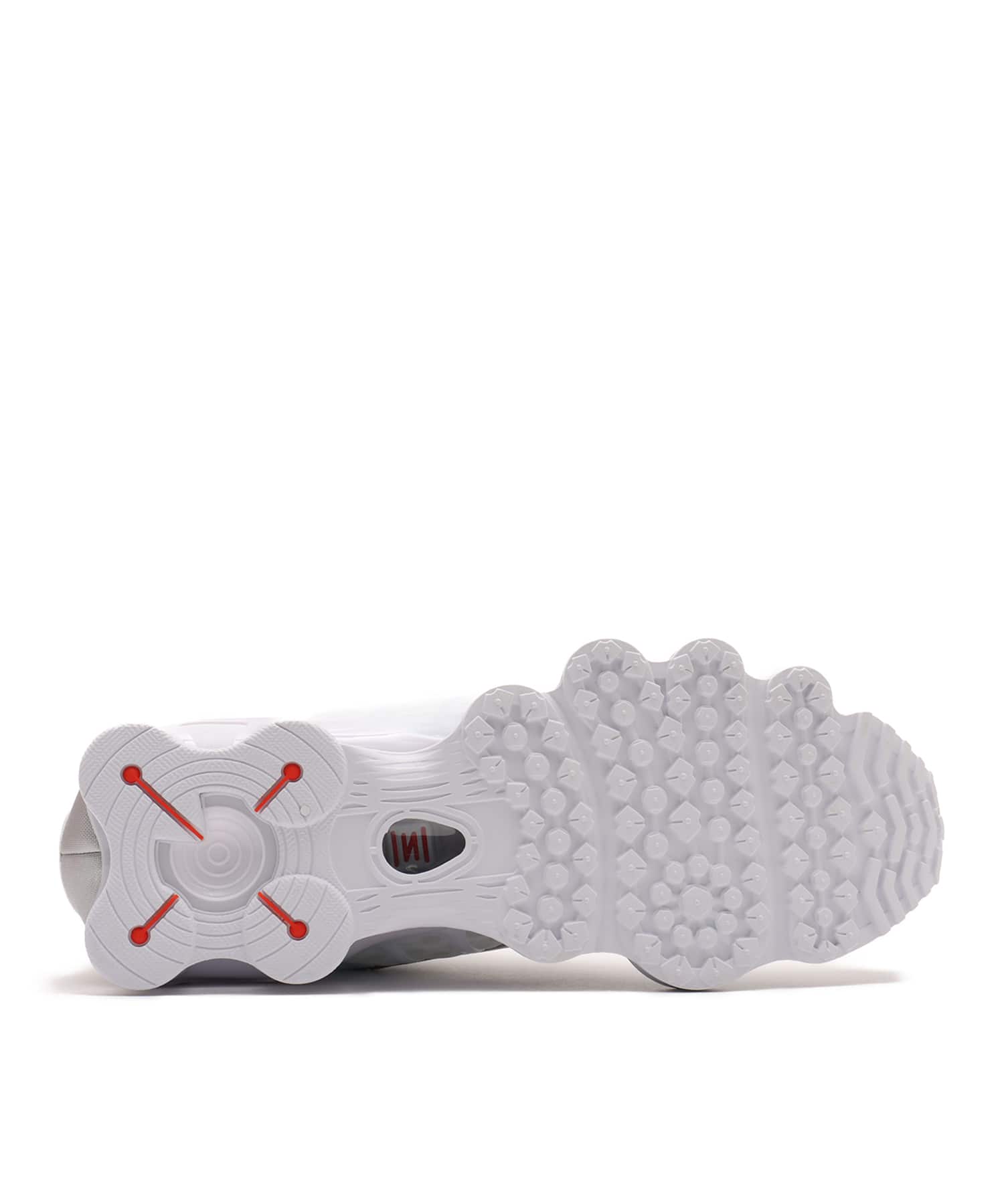 NIKE SHOX TL WHITE/WHITE-METALLIC SILVER-MAX ORANGEの画像