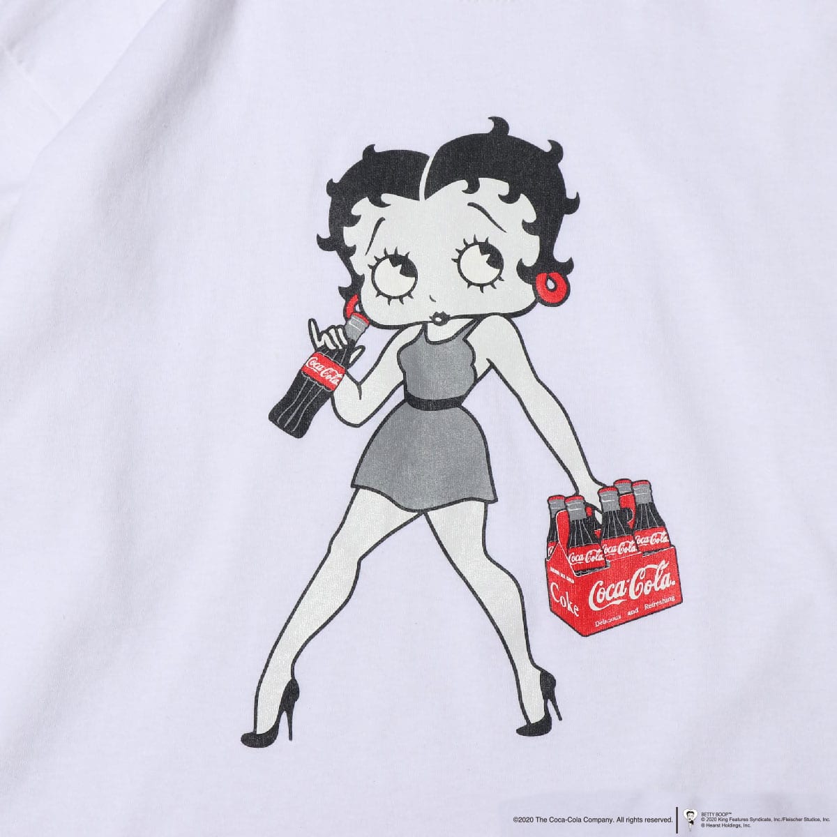 Coca Cola X Betty Boop L S T Shirt White sp S