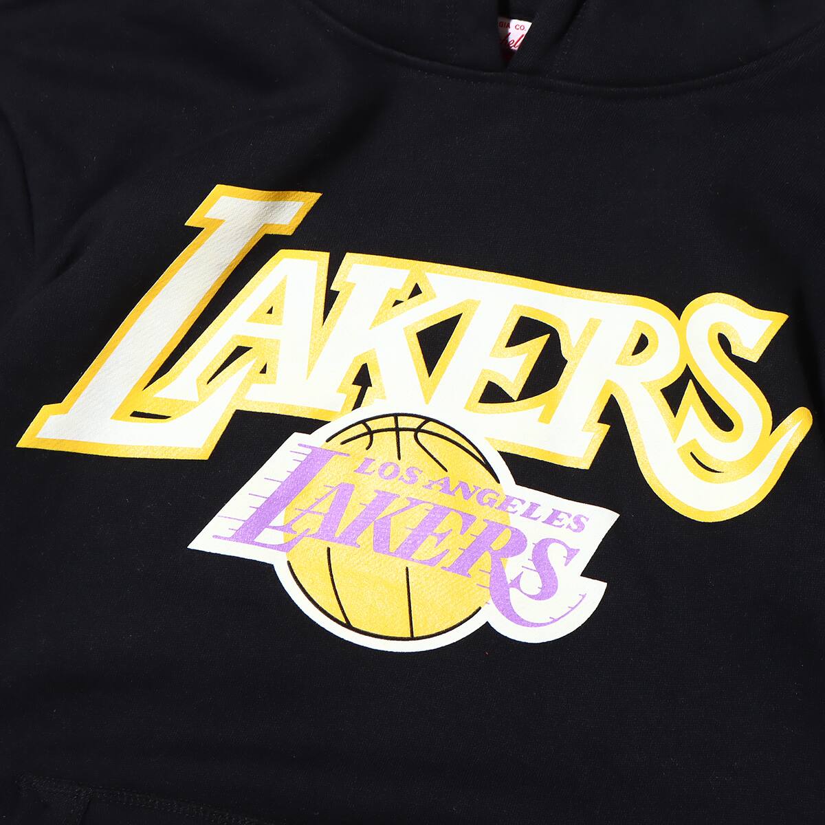 Mitchell & Ness NBA Off White Hoody Lakers BLACK 22FW-Iの画像