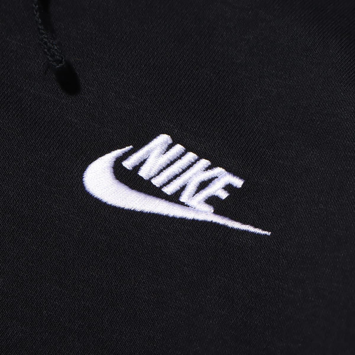 NIKE AS M NSW CLUB HOODIE FZ FT BLACK/BLACK/WHITE 23HO-Iの画像