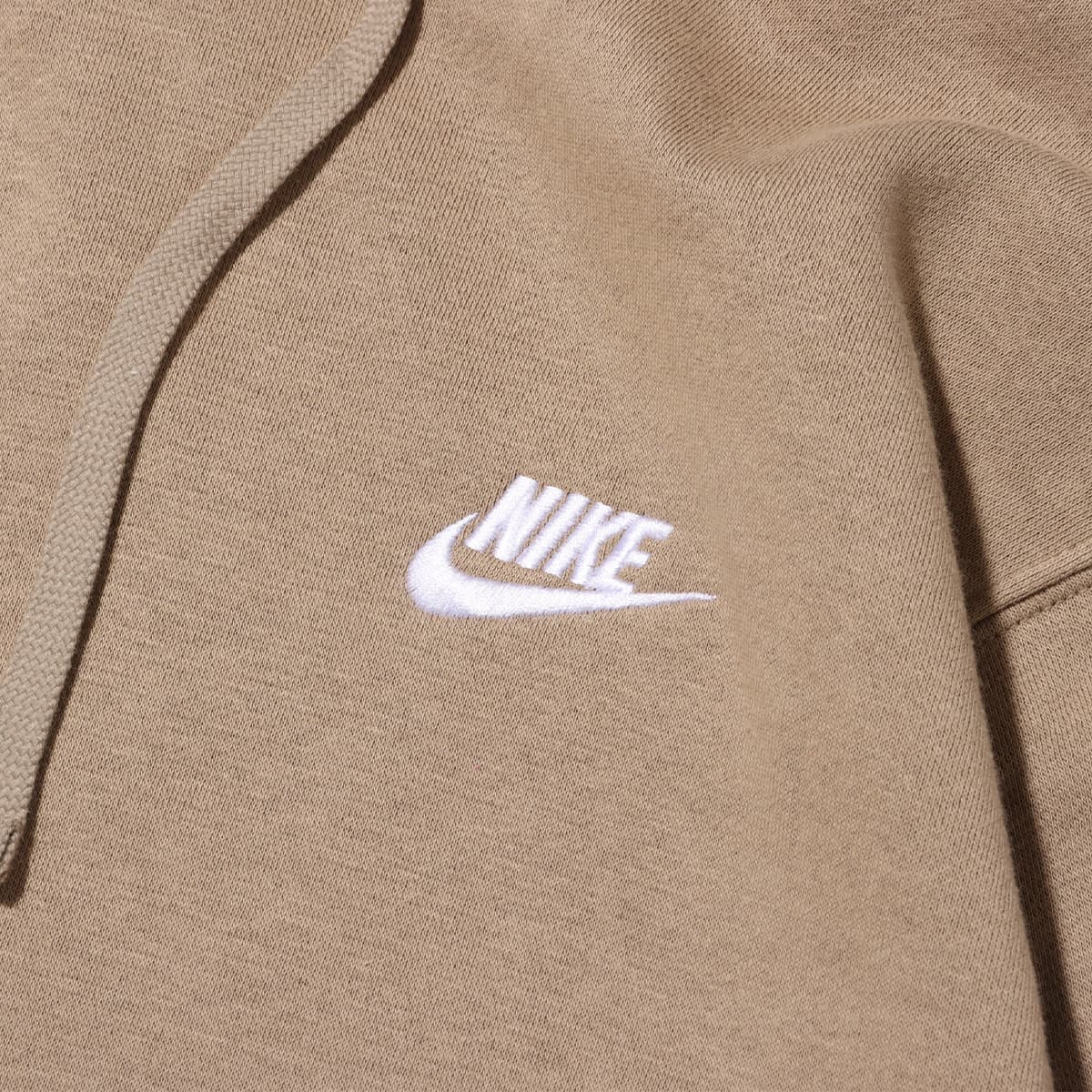 NIKE AS M NSW CLUB HOODIE PO BB KHAKI/KHAKI/WHITE 24SP-Iの画像