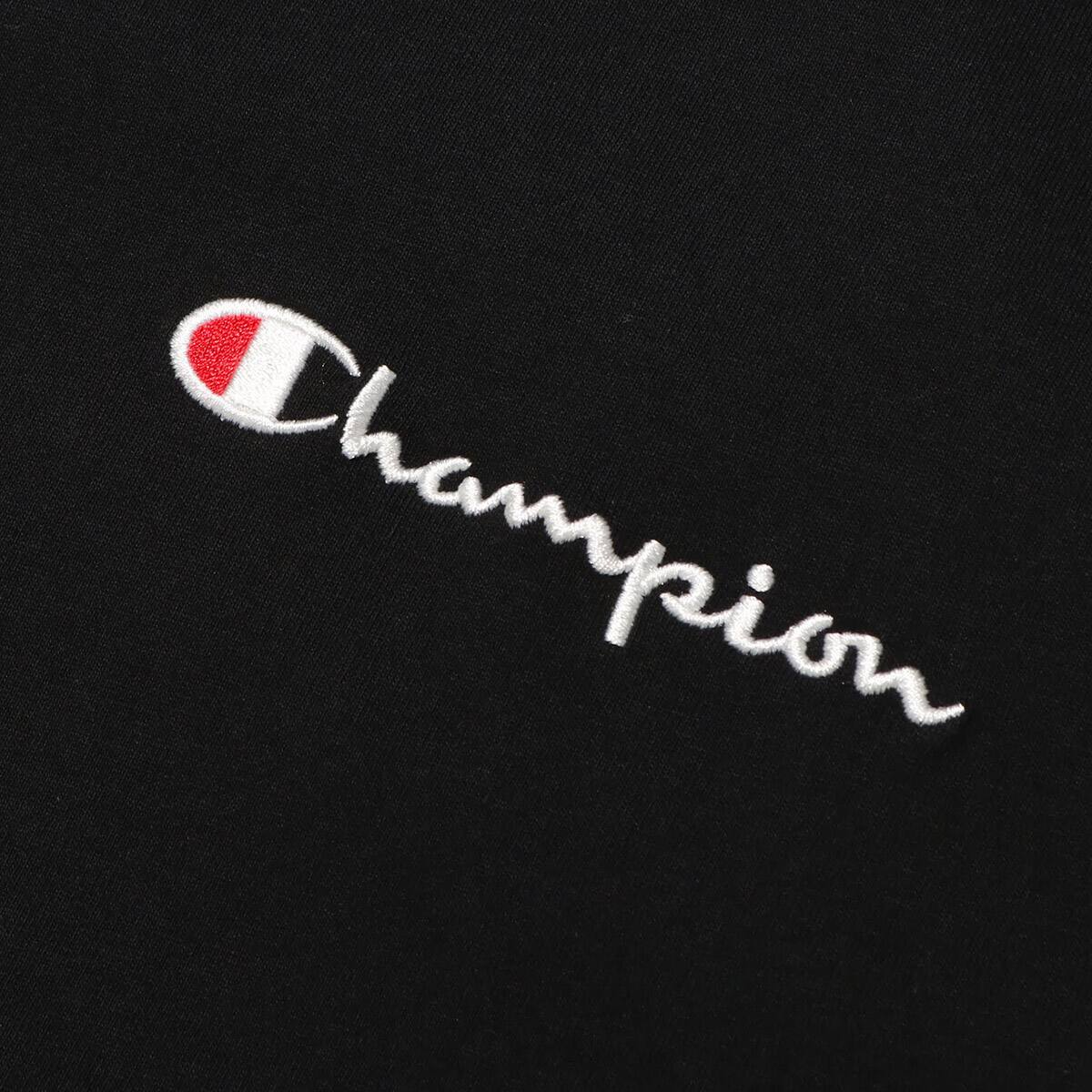 Champion S/S LAYERED T-SHIRT BLACKの画像