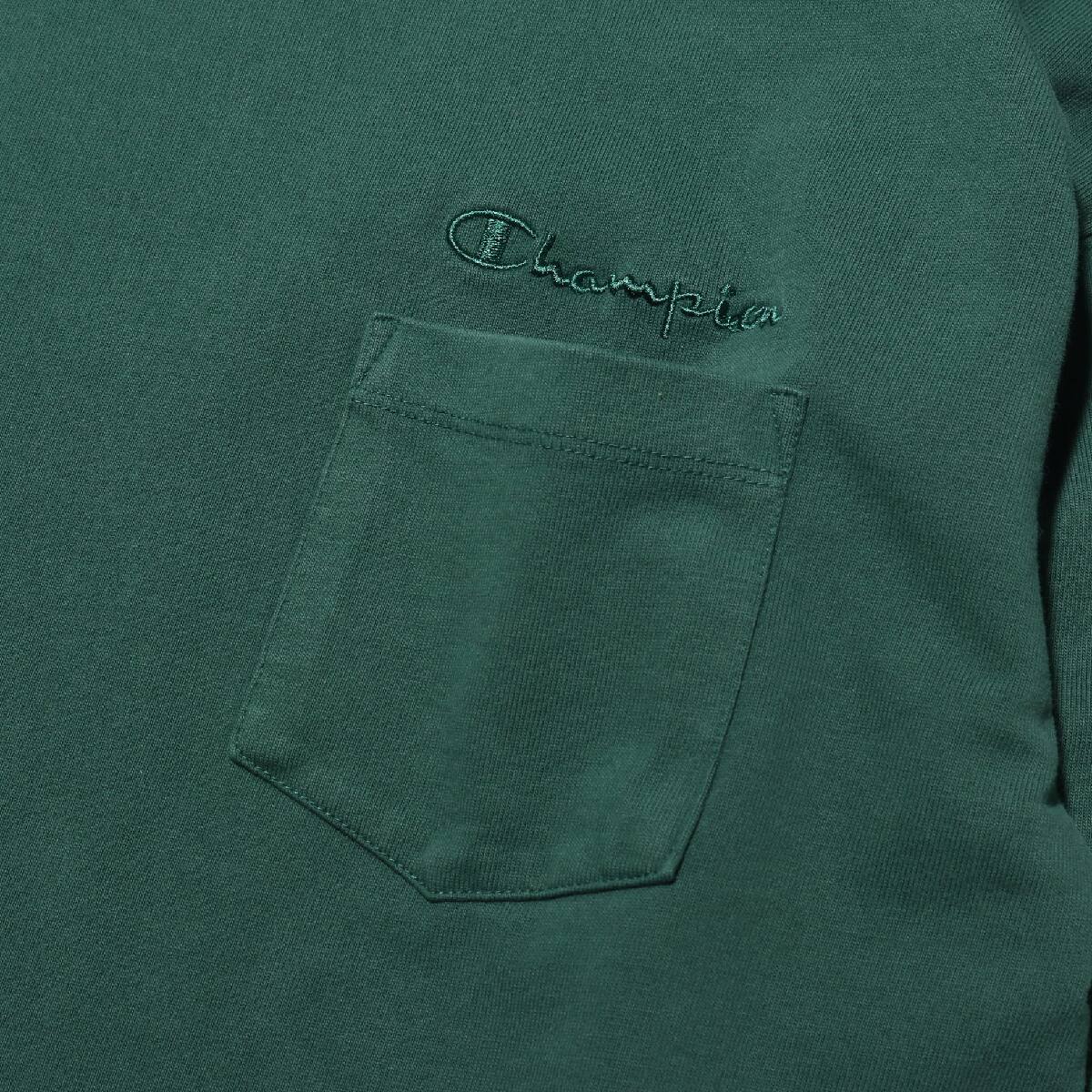Champion L/S POCKET T-SHIRT DARK GREEN 20SS-Iの画像