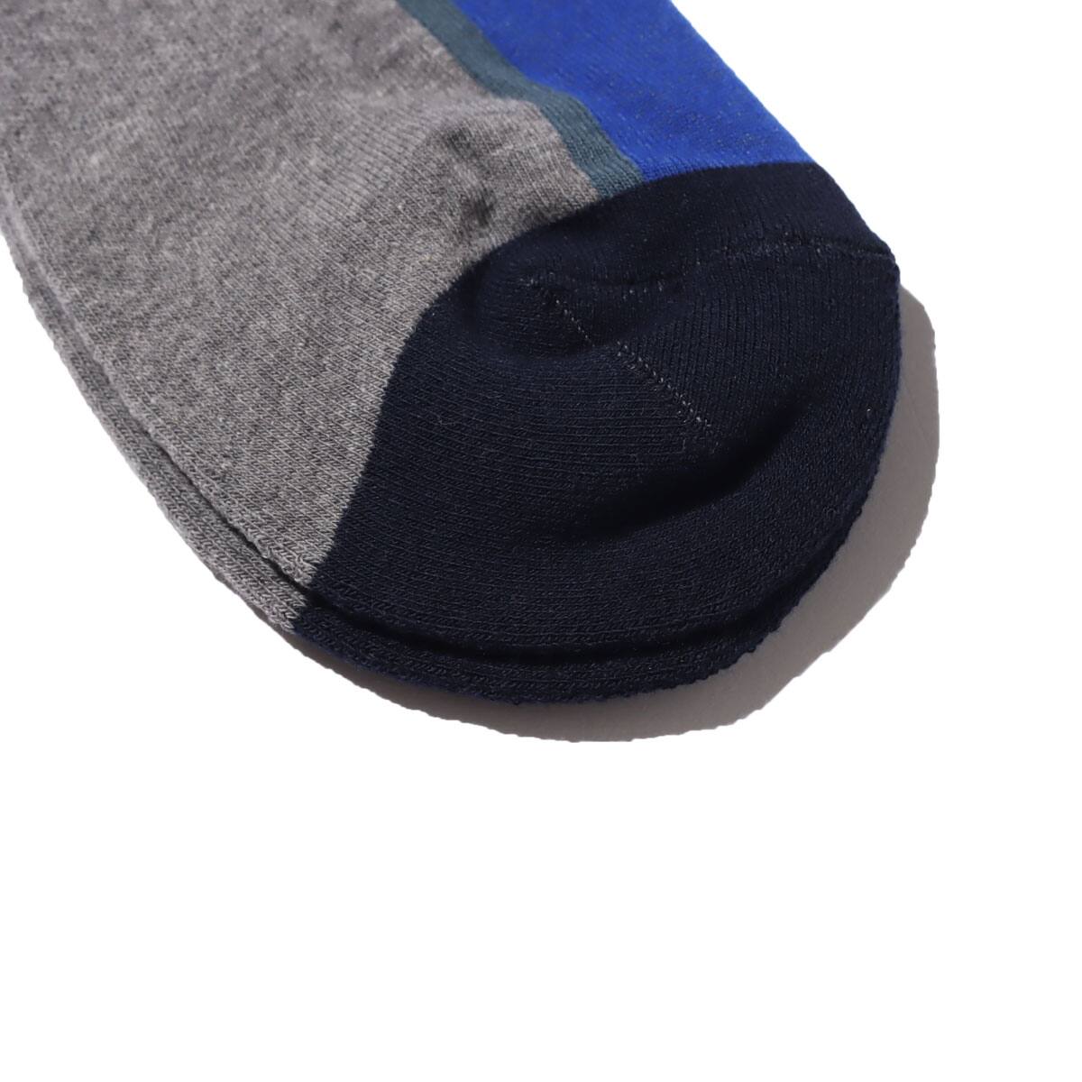 CHICSTOCKS CENTER LINE Light Gray×Navy 20HO-Iの画像