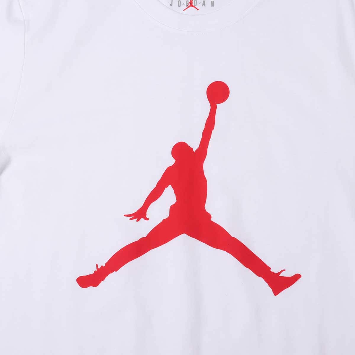 JORDAN BRAND AS M J JUMPMAN SS CREW WHITE/GYM RED 21SU-I