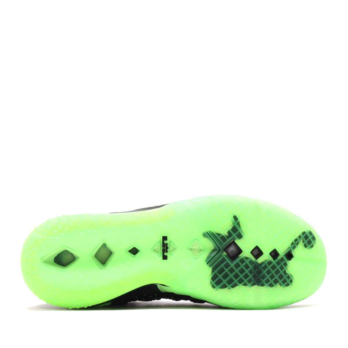 NIKE LEBRON XVIII BLACK/ELECTRIC GREEN-BLACK 21SP-Iの画像