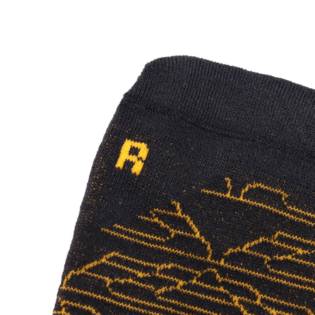 JORDAN BRAND U J LEGACY CREW 2PR AOK BLACK/UNIVERSITY GOLD 21SU-Iの画像