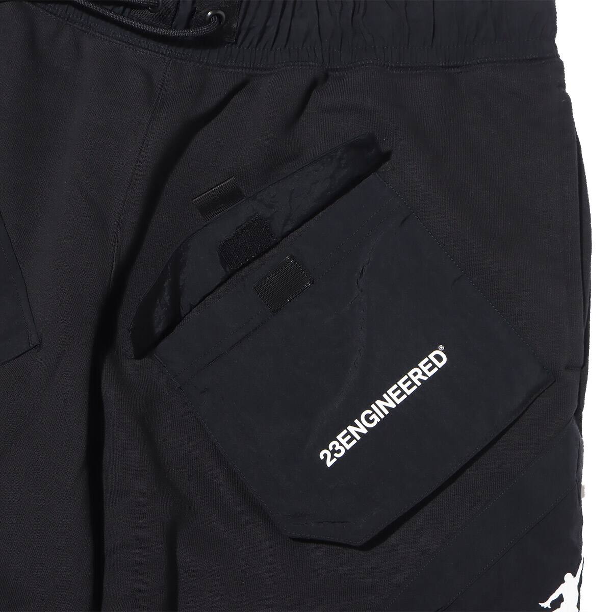 JORDAN BRAND AS M J 23ENG FLC SHORT BLACK/BLACK/WHITE 21FA-Iの画像