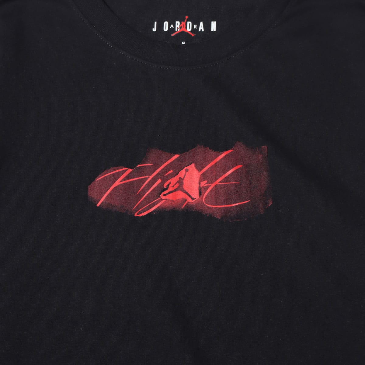 JORDAN BRAND AS M J BRAND JM FLT LS CREW BLACK/GYM RED 21FA-Iの画像